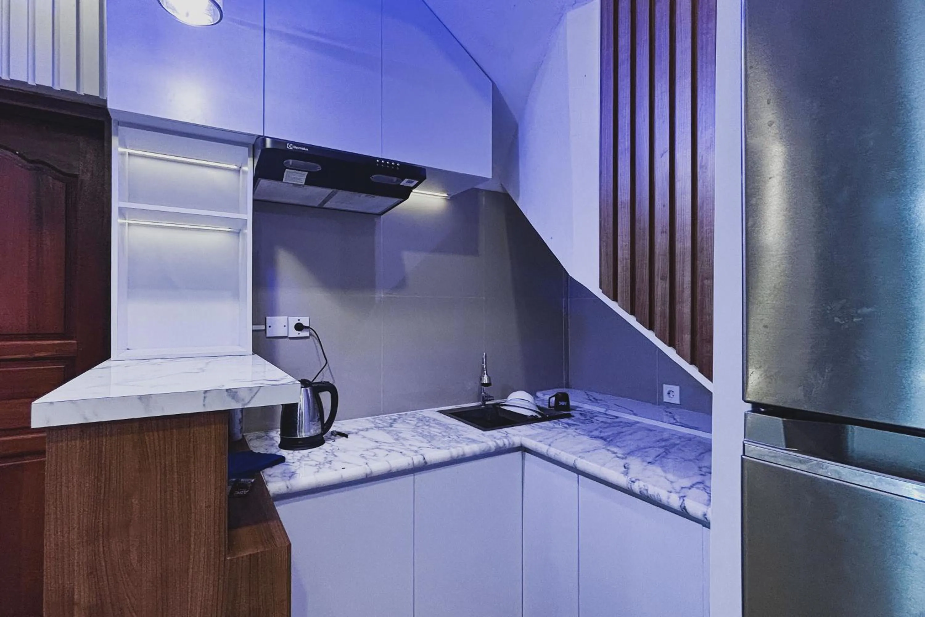 Kitchen or kitchenette in The Wahyu Villa Uluwatu