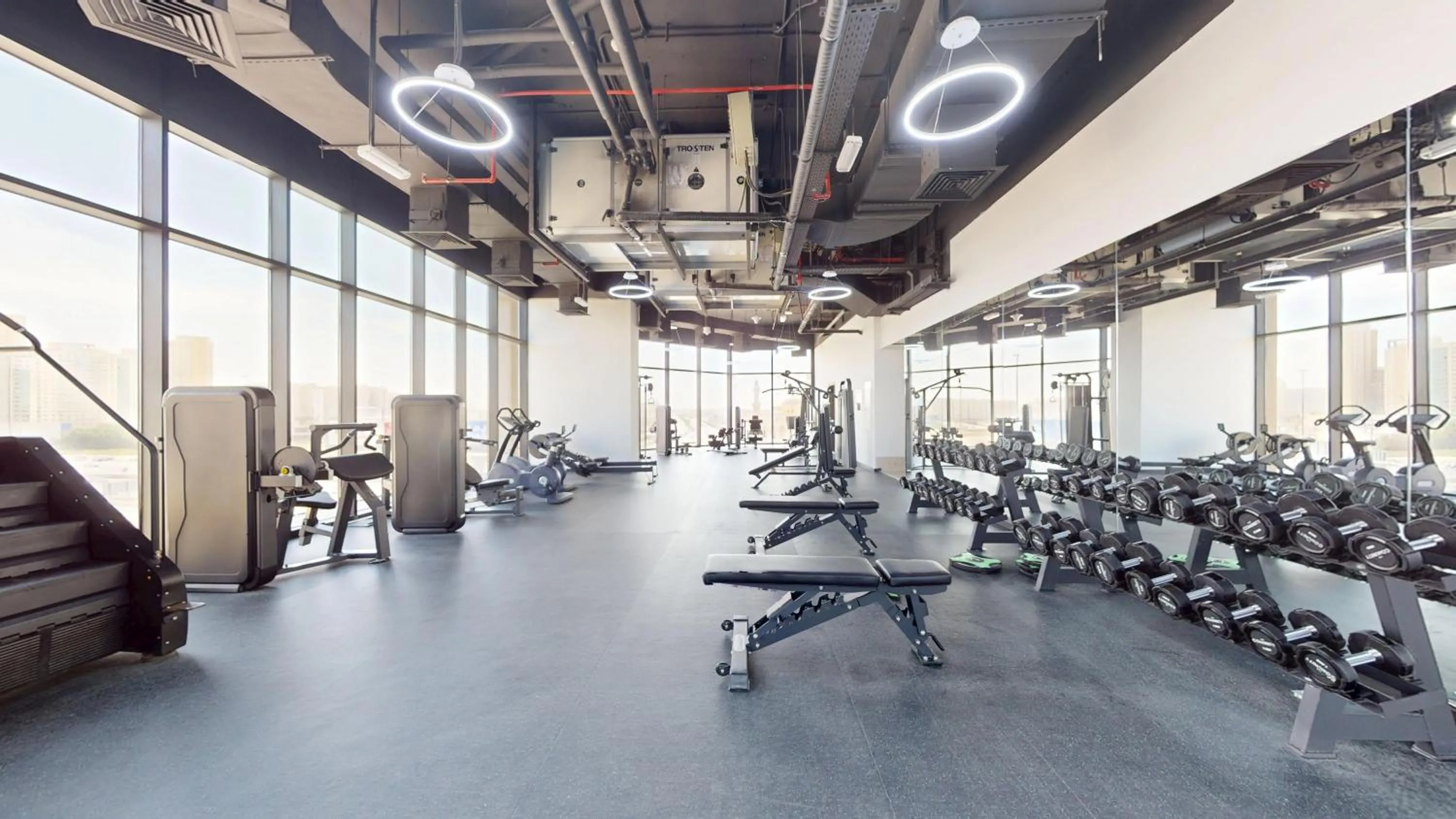 Fitness centre/facilities in The Community Jumeirah Village