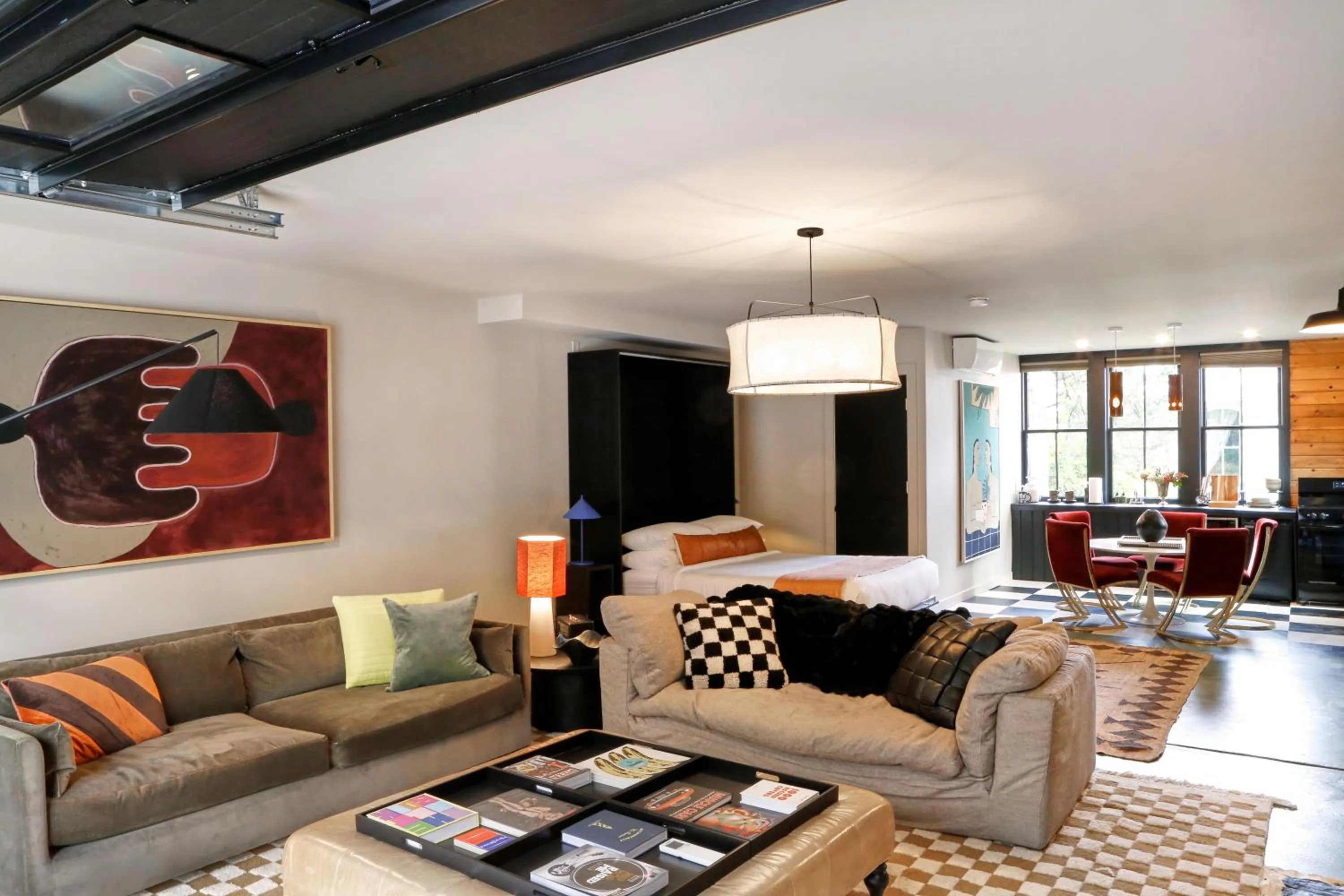Living room in KIngston Carriage House