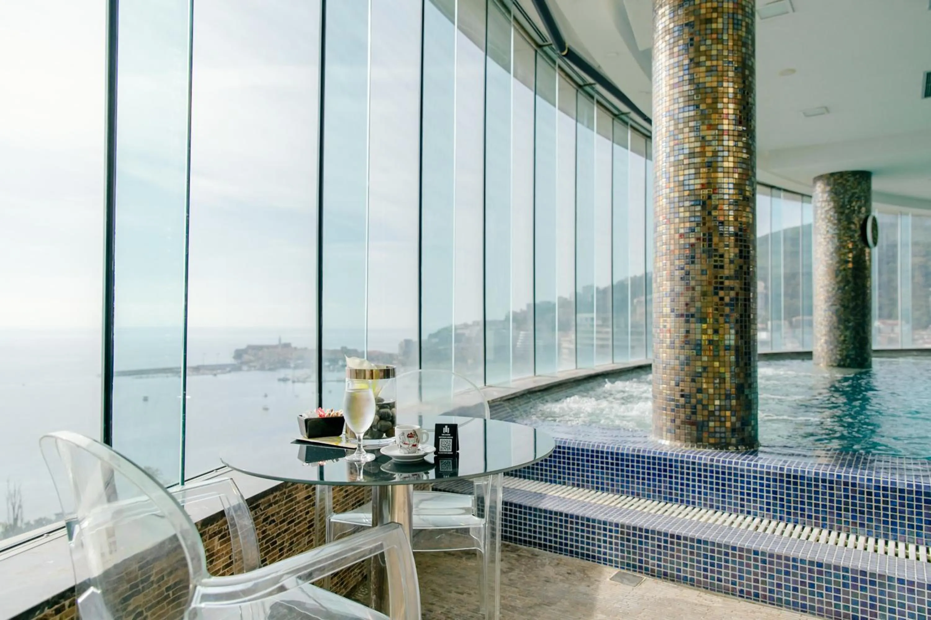 Pool view in Hotel Tre Canne