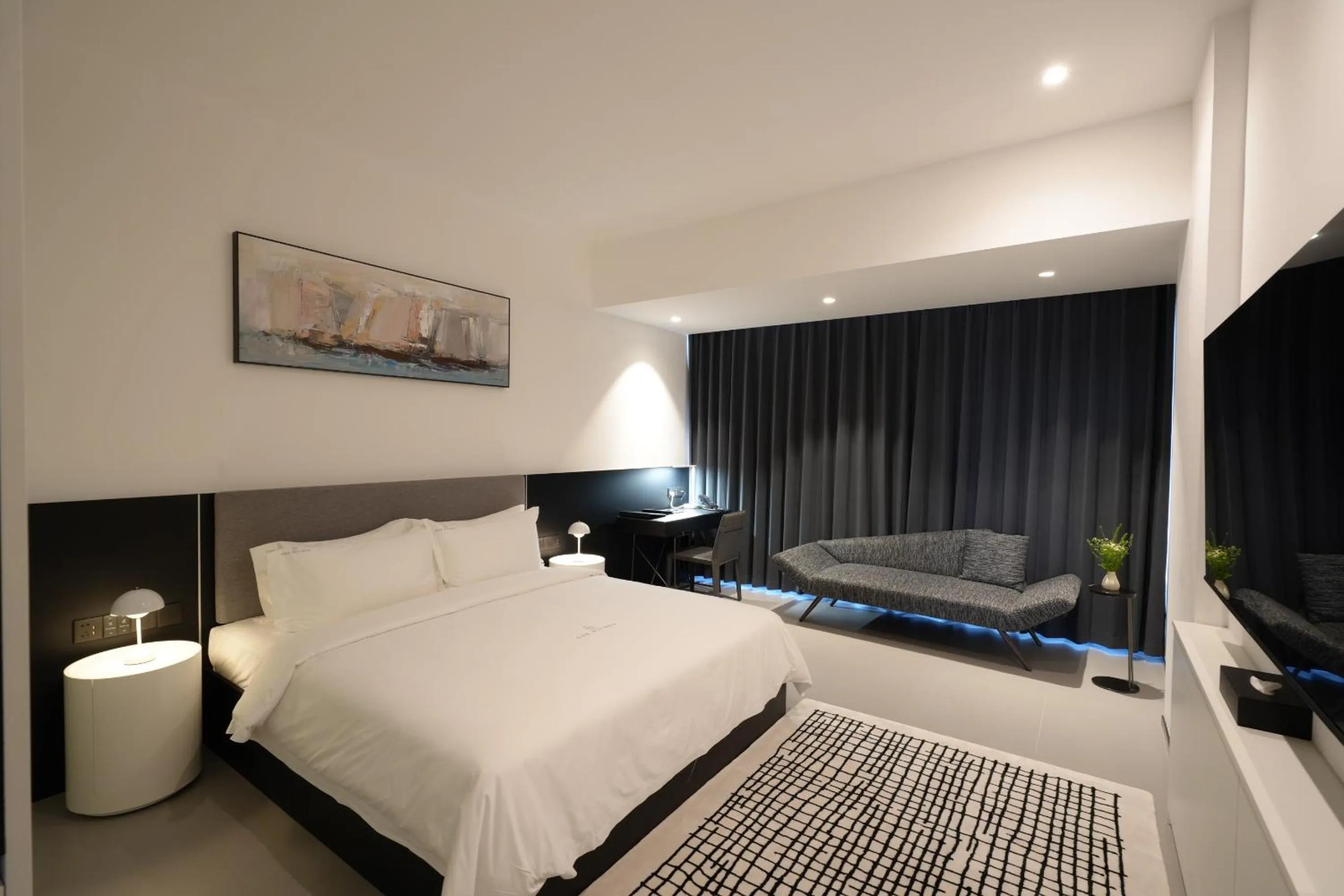 Bed in One Riviera Hotel and Residences
