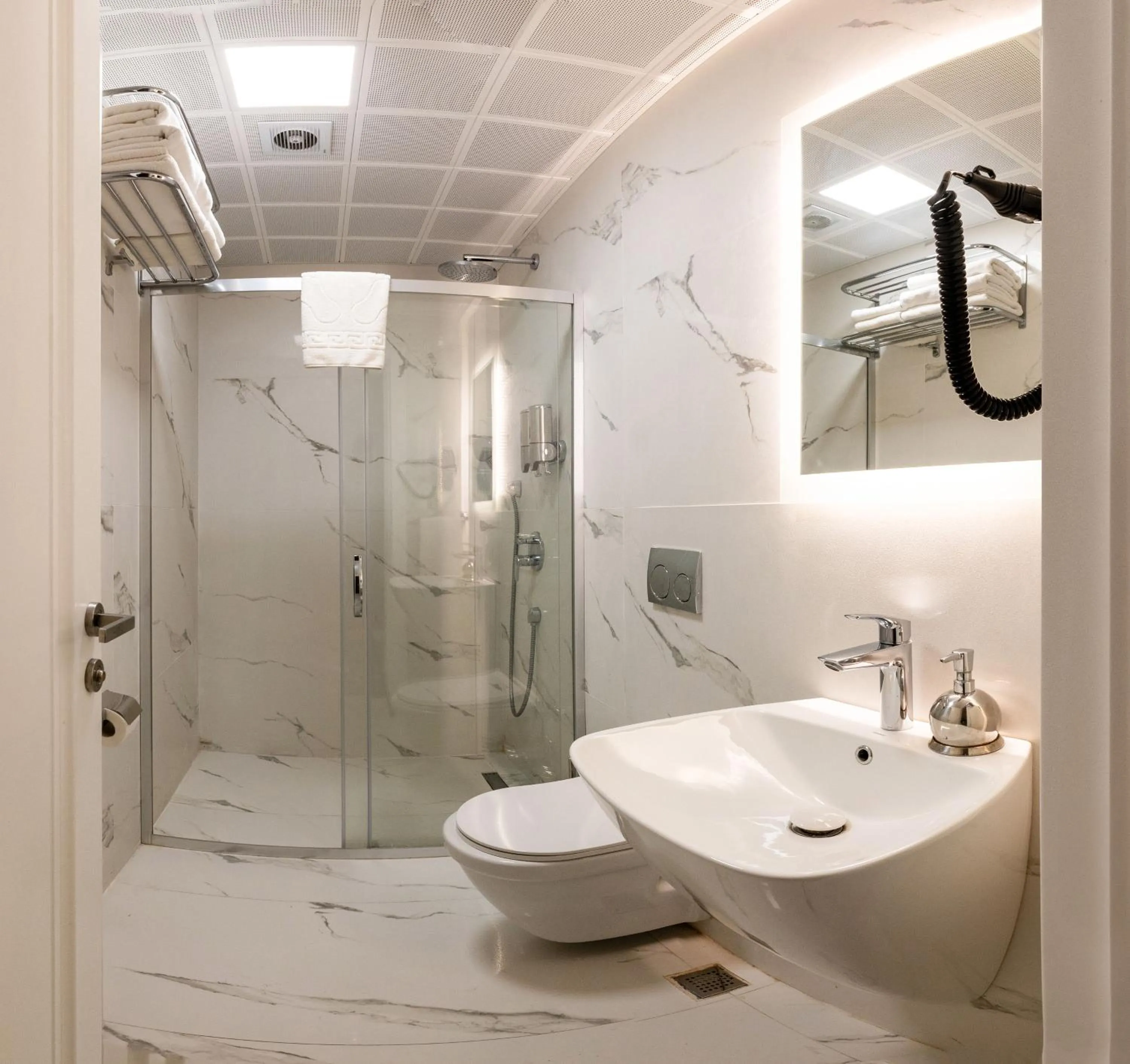 Shower in The Now Hotel