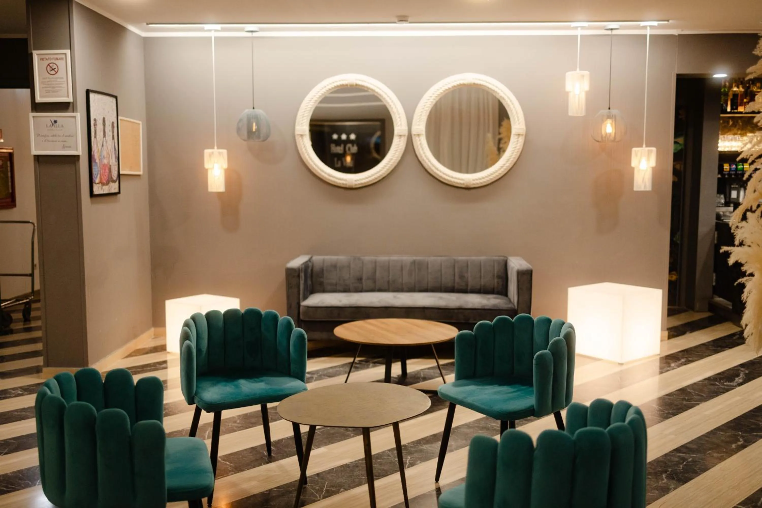 Seating area in Hotel Club La Villa