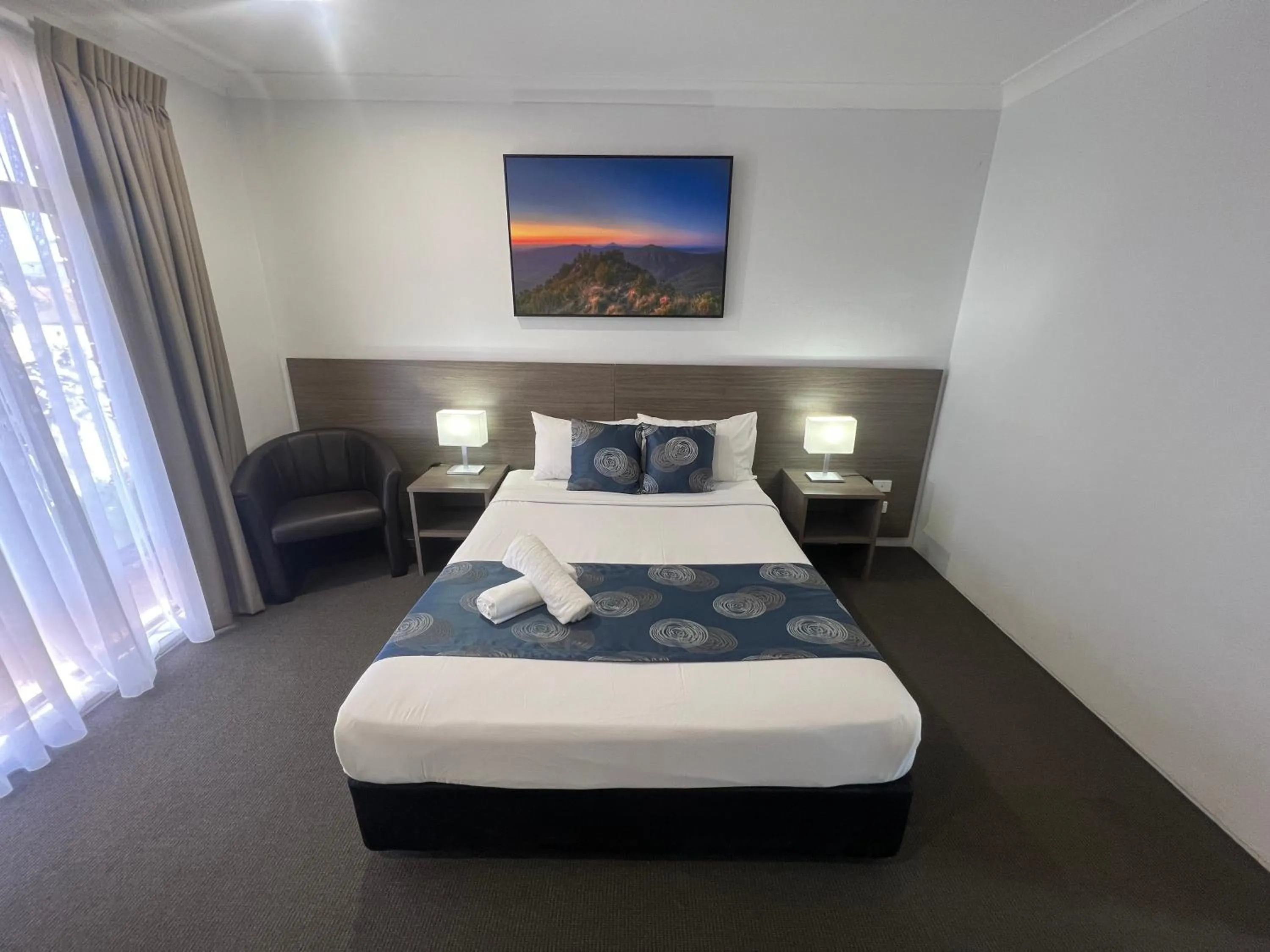 Bedroom, Bed in Adelong Motel