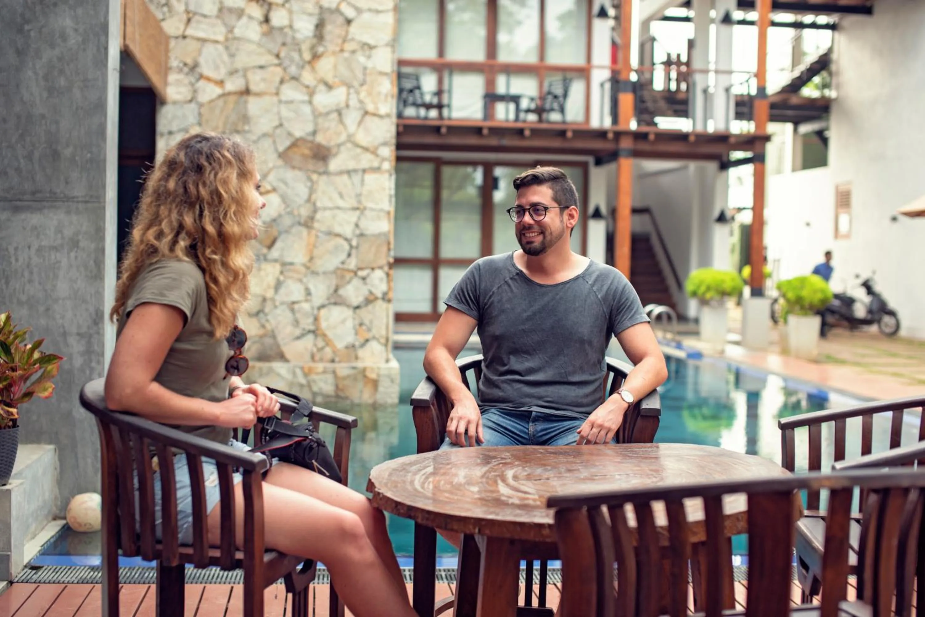 Seating area in Elephant Trail