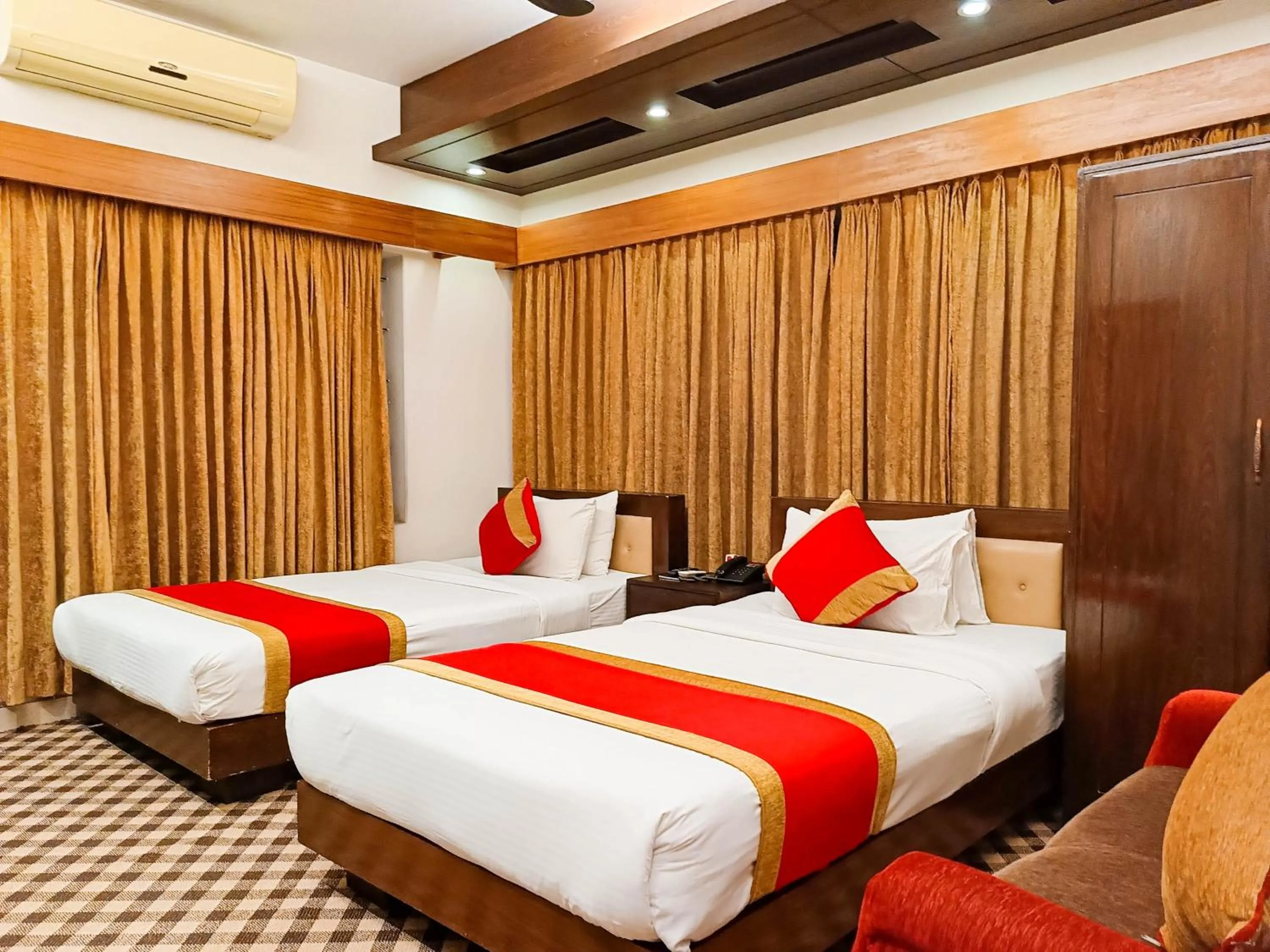 Bed in Hotel Air Inn Dhaka - Airport View