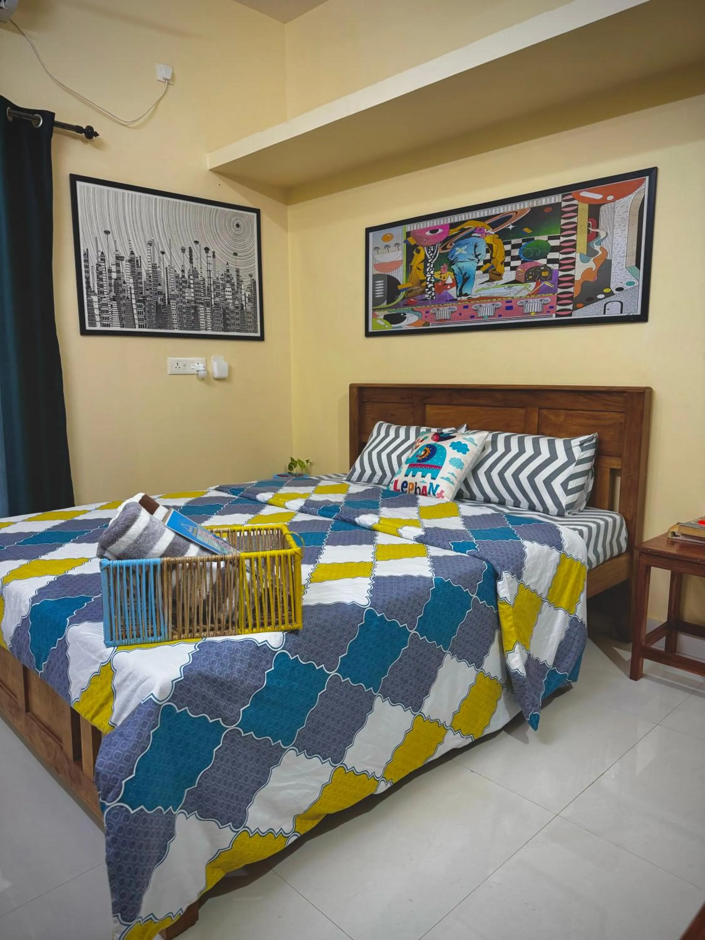 Bed in The Yellow Submarine