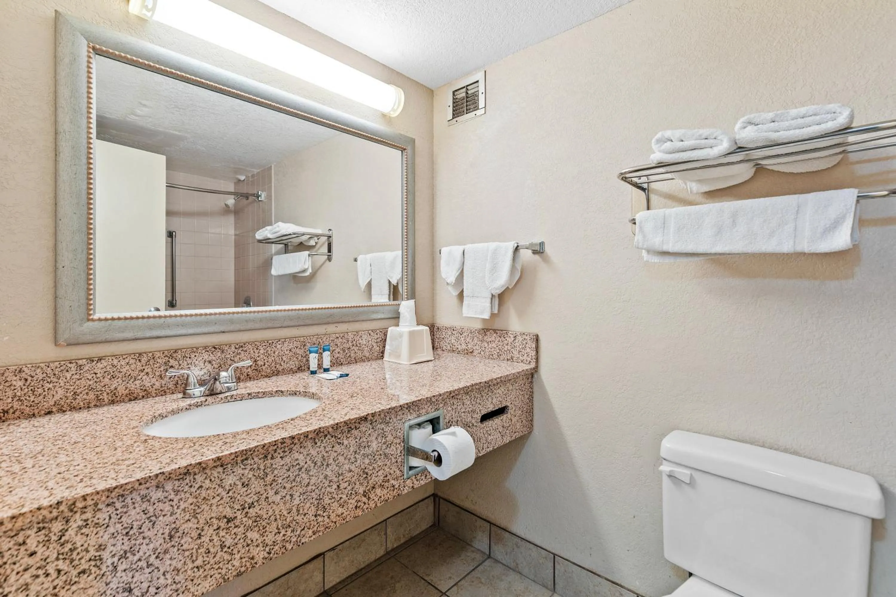 Bathroom in Moonlight Inn Hotel O Hattiesburg, MS