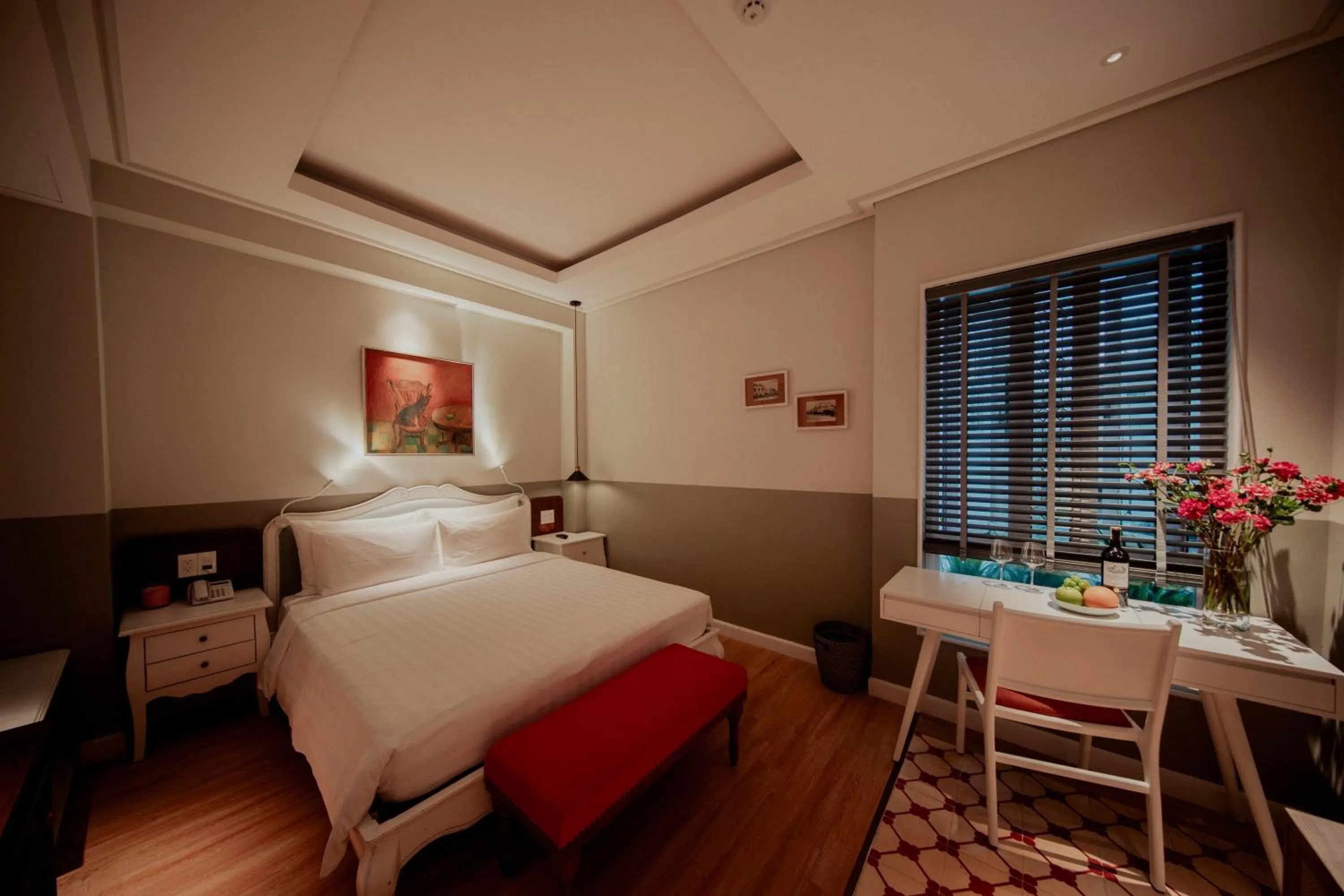 Bed in Au Lac Boutique Hotel