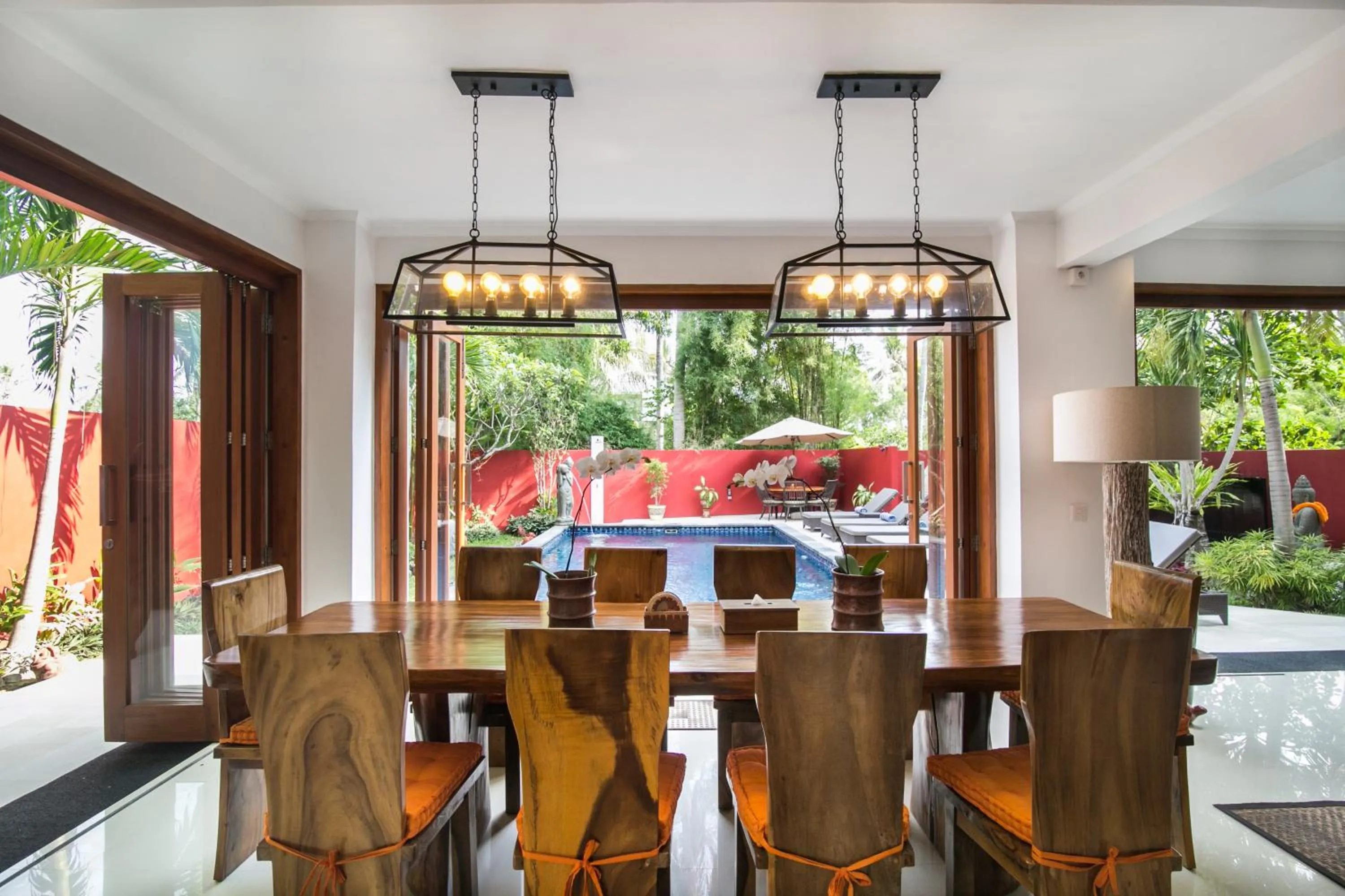 Dining area in CASA MIMBA - Seaview Private Pool Villa Padangbai