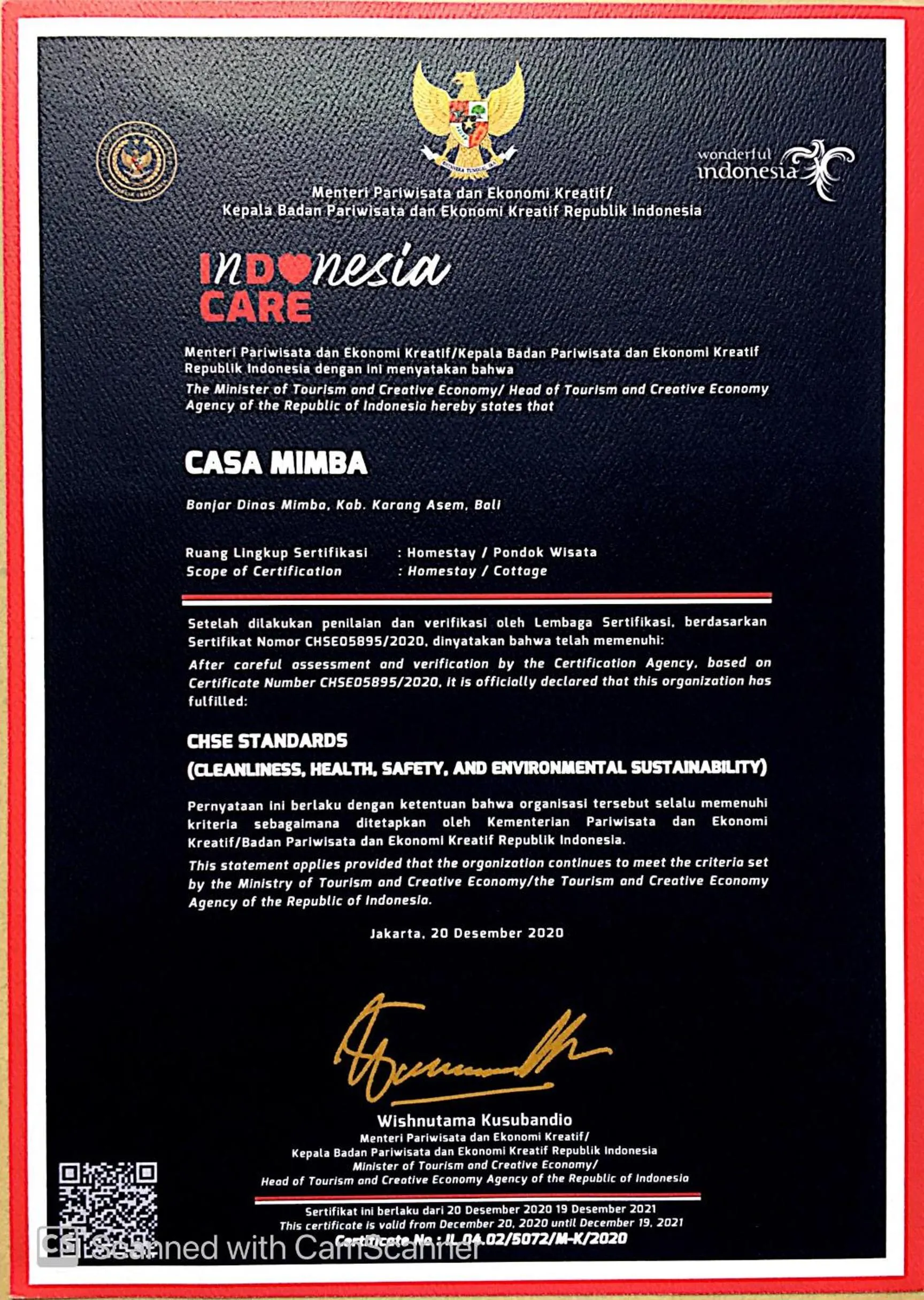 Property building in CASA MIMBA - Seaview Private Pool Villa Padangbai