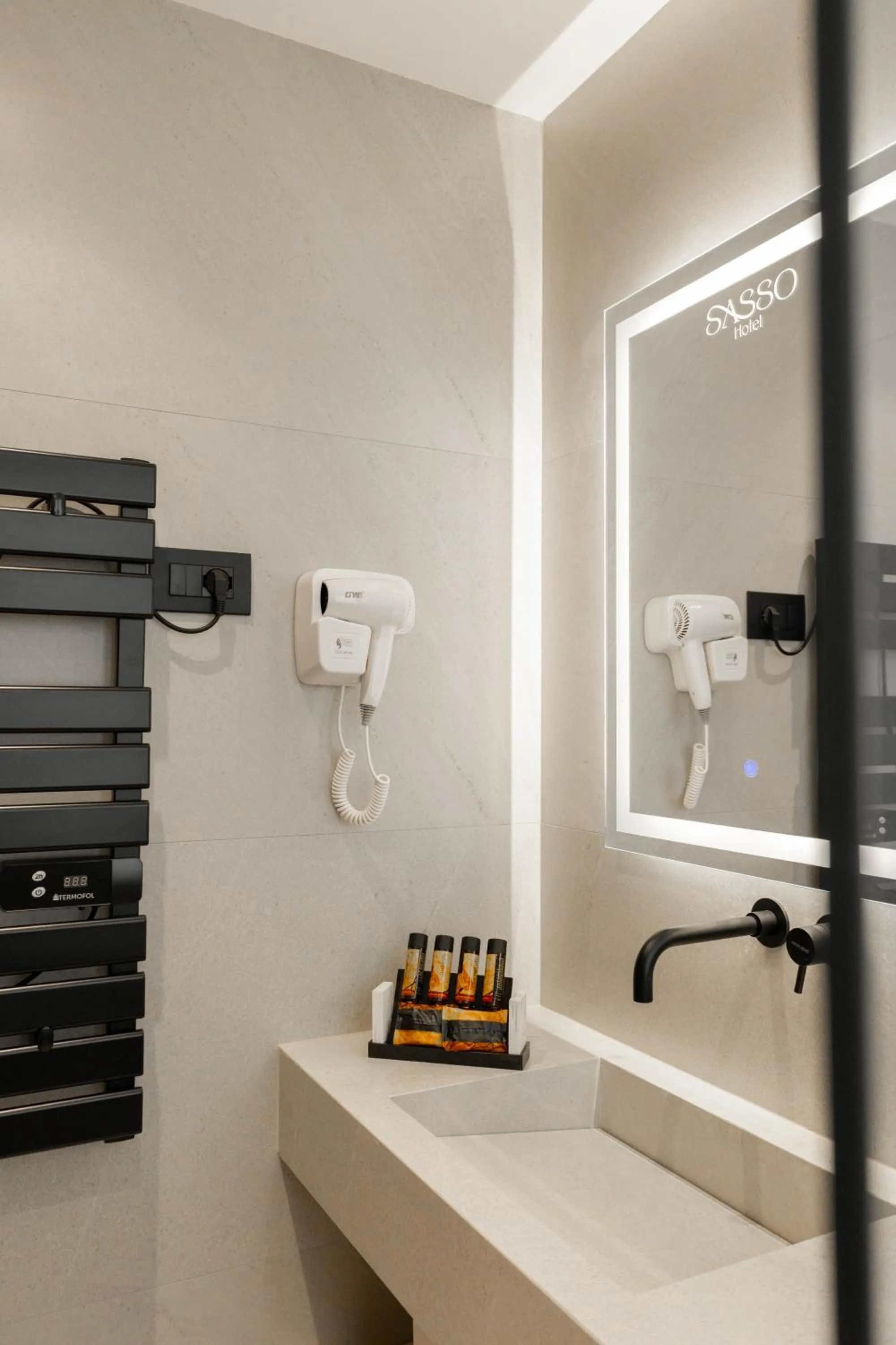 Bathroom in SASSO Hotel