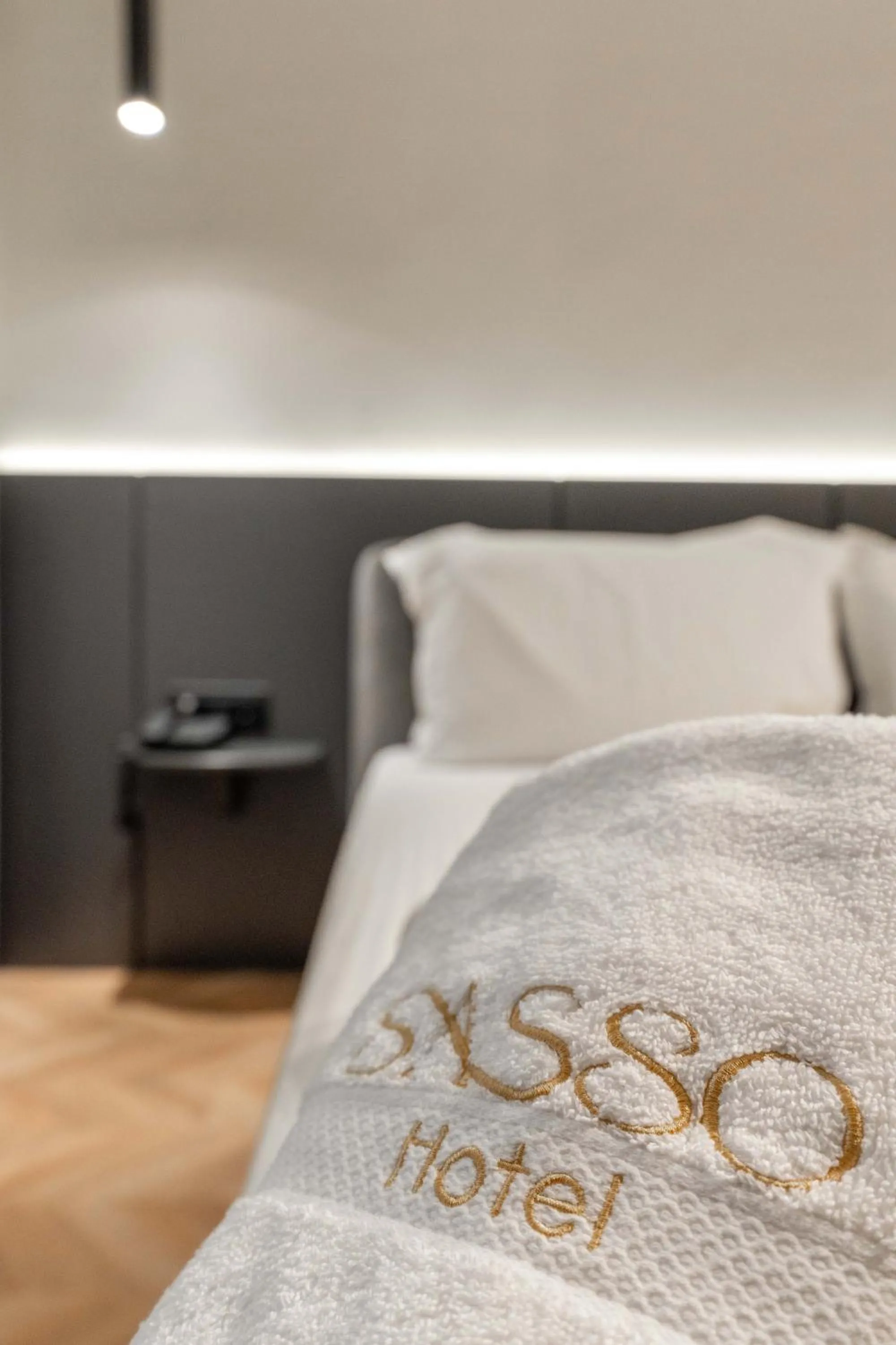 Property logo or sign, Bed in SASSO Hotel