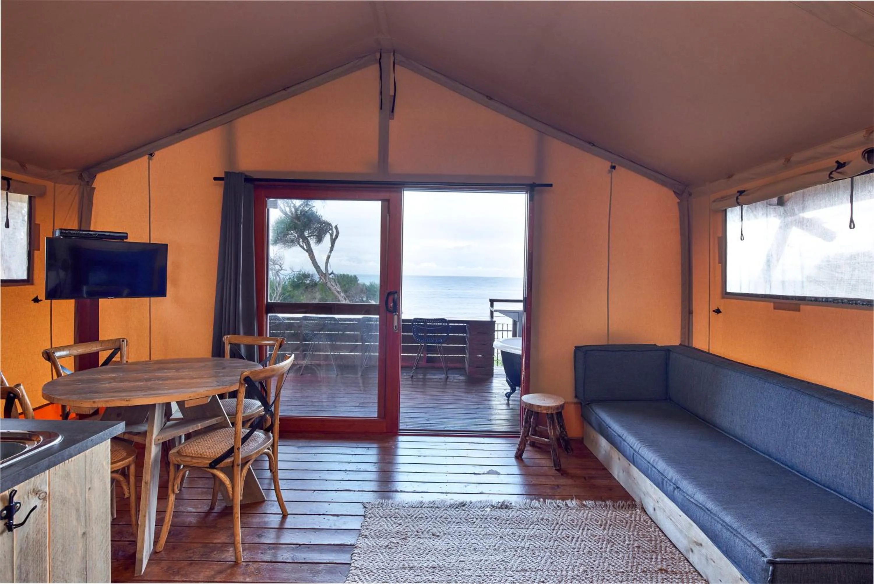 Living room in NRMA Merimbula Beach Holiday Resort