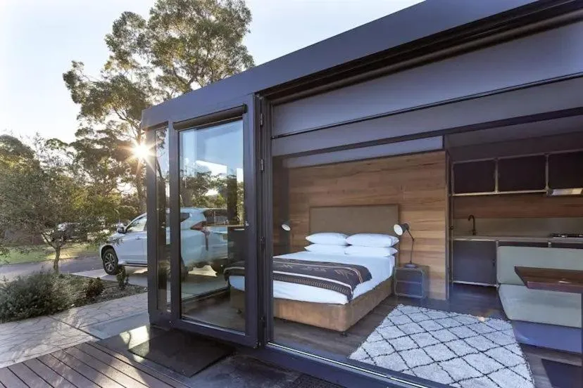 Bed in NRMA Ocean Beach Holiday Resort