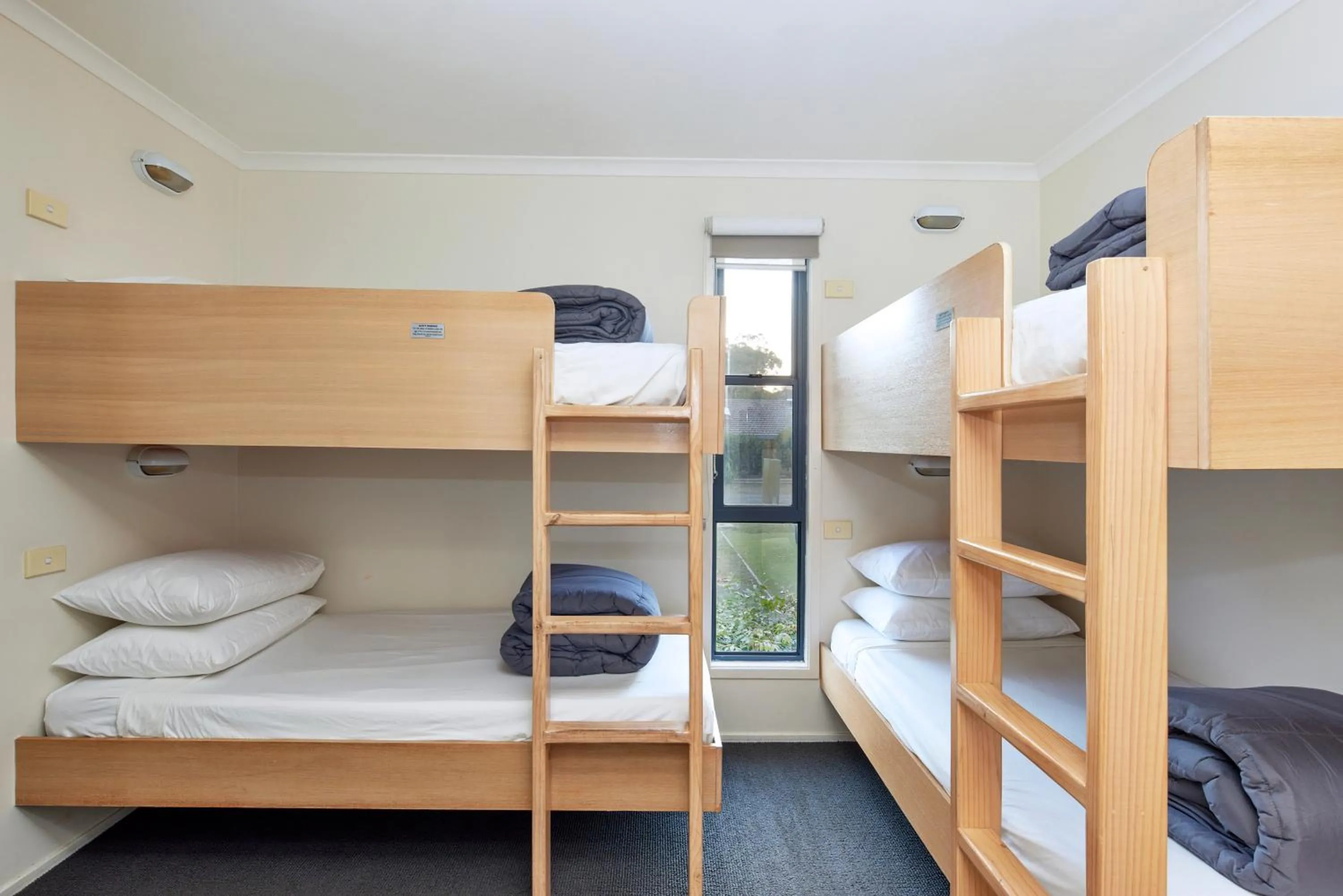 Bed in NRMA Ocean Beach Holiday Resort