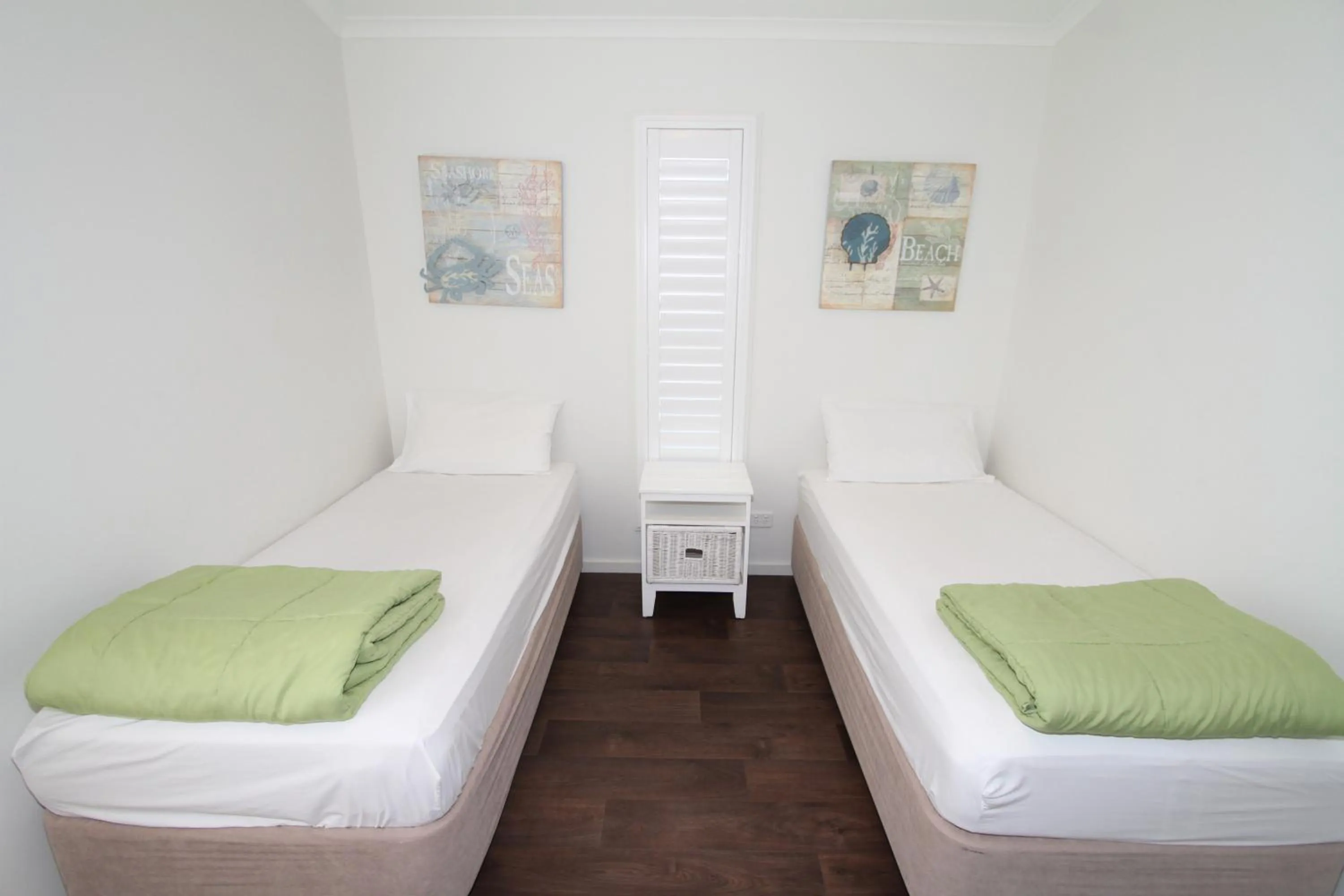 Bed in NRMA Ocean Beach Holiday Resort