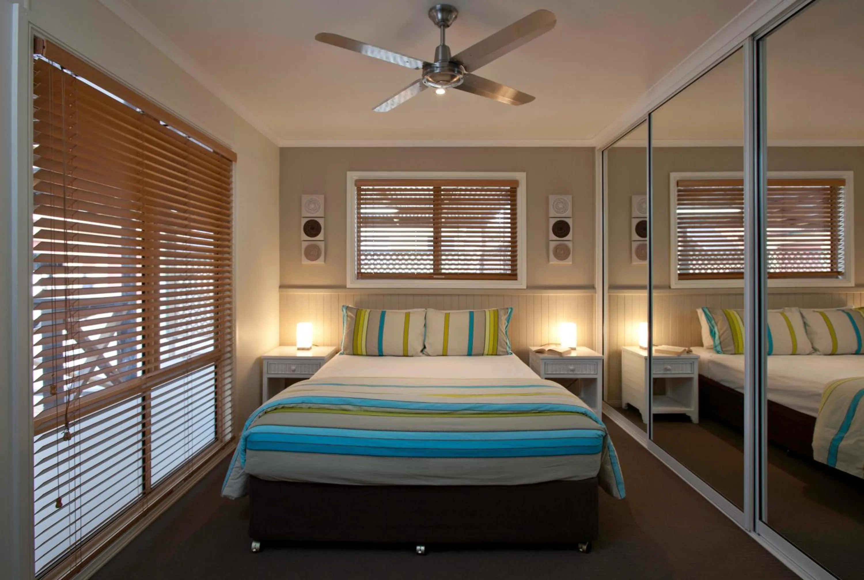 Bed in NRMA Ocean Beach Holiday Resort