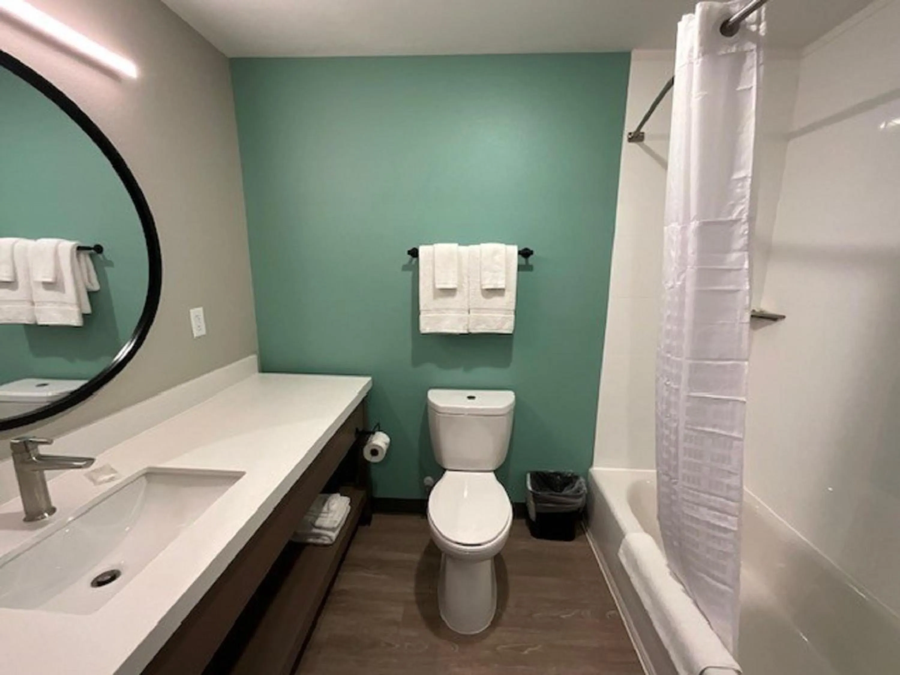 Bathroom in ECHO Suites Extended Stay by Wyndham Dallas Plano - Frisco