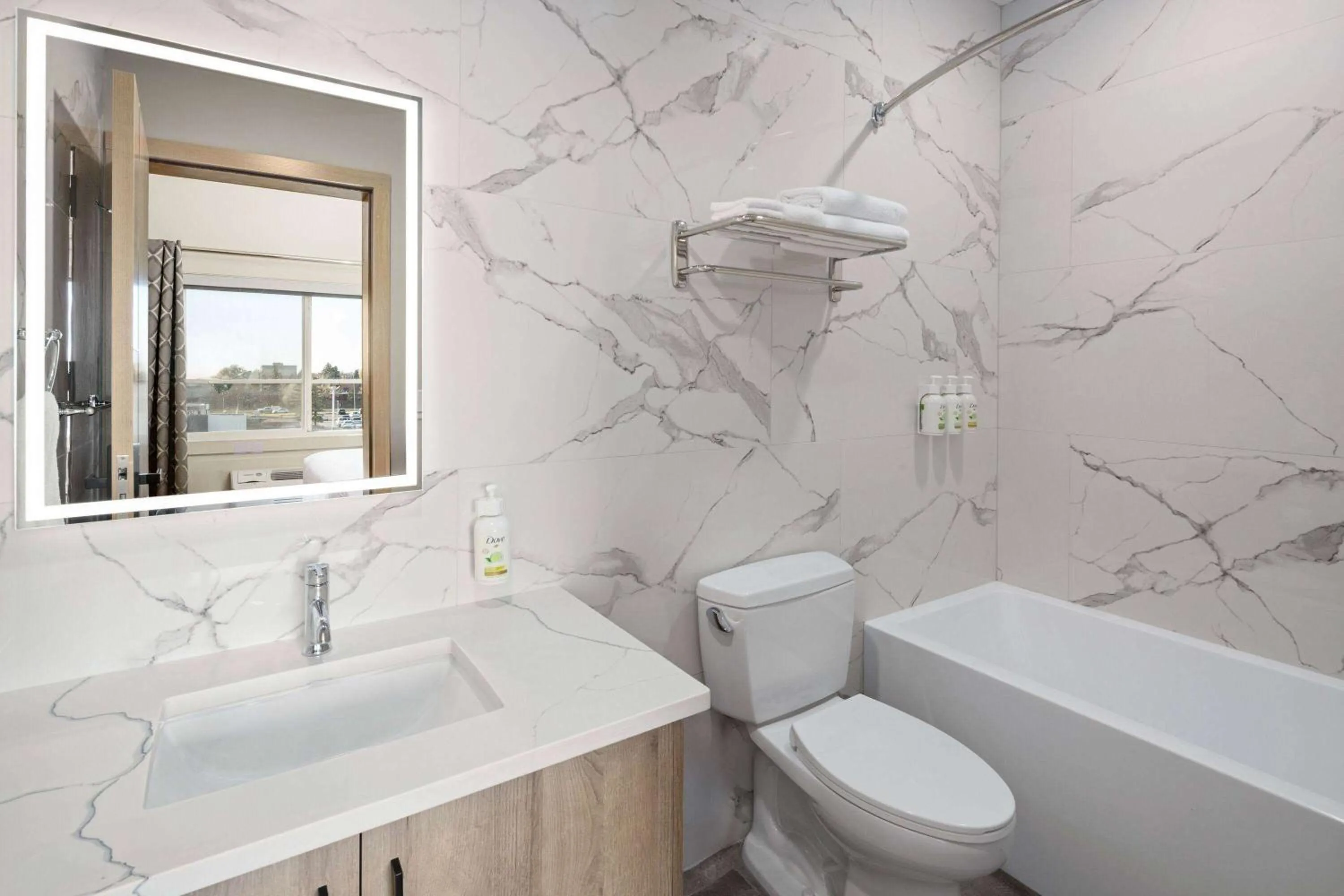 Bathroom in Baymont by Wyndham West Edmonton
