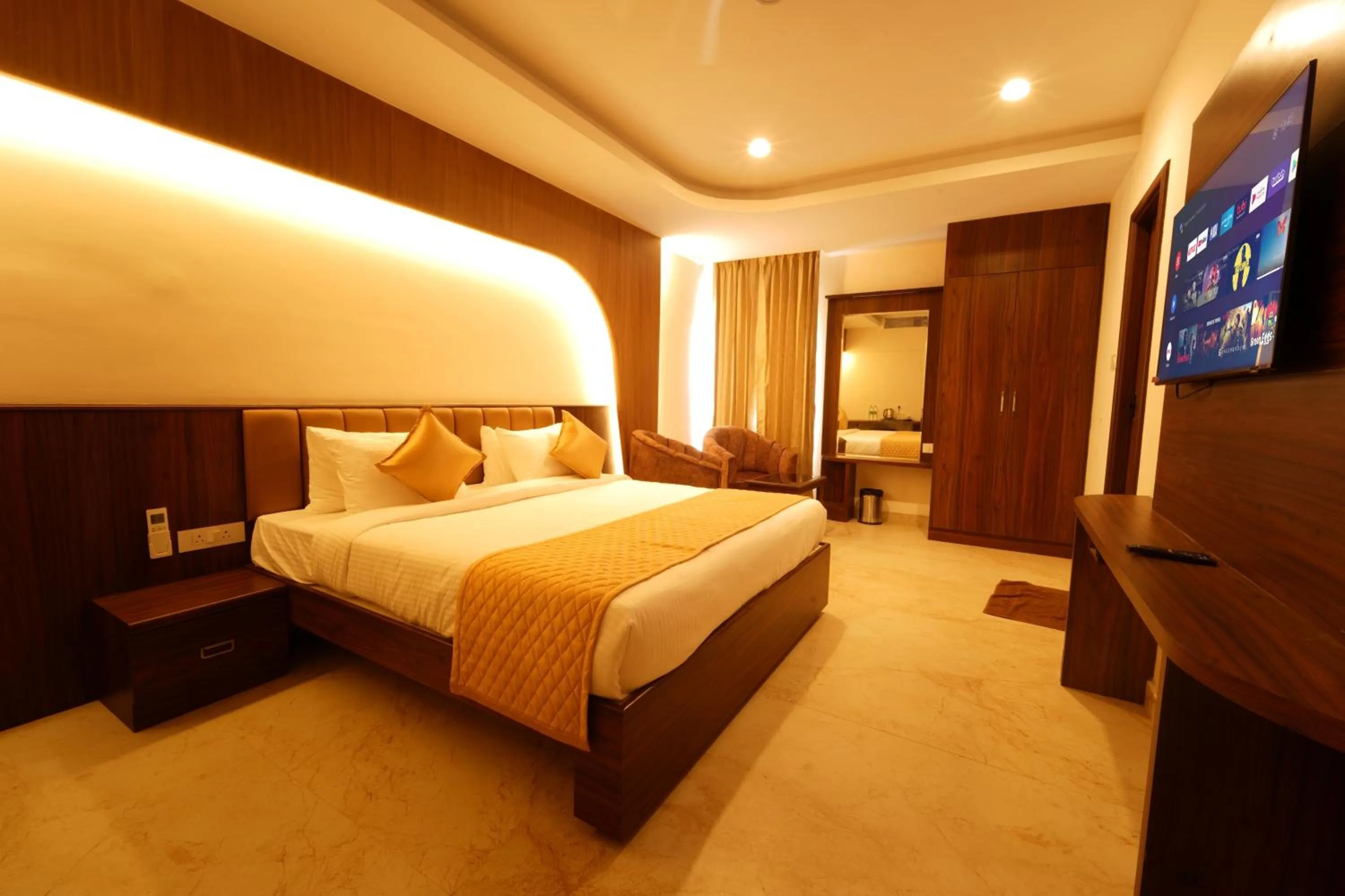 Bed in TSR Vivitha Grand