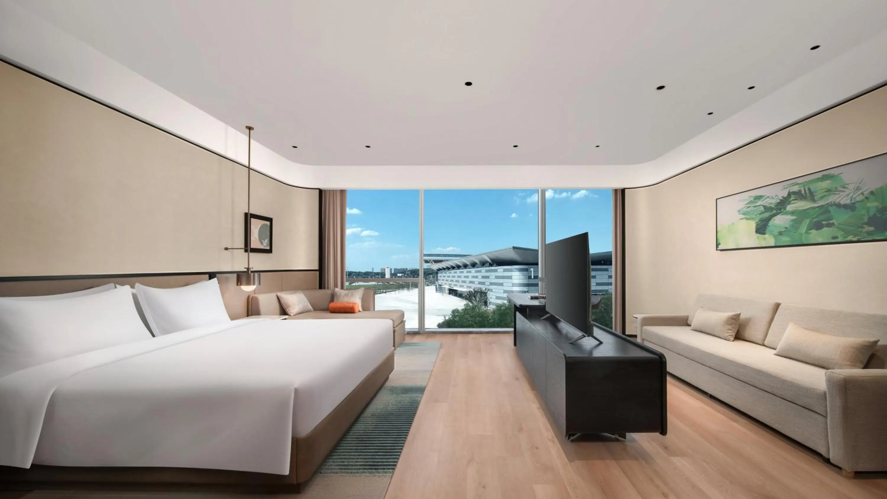 Photo of the whole room, Bed in Holiday Inn Hangzhou GCEC