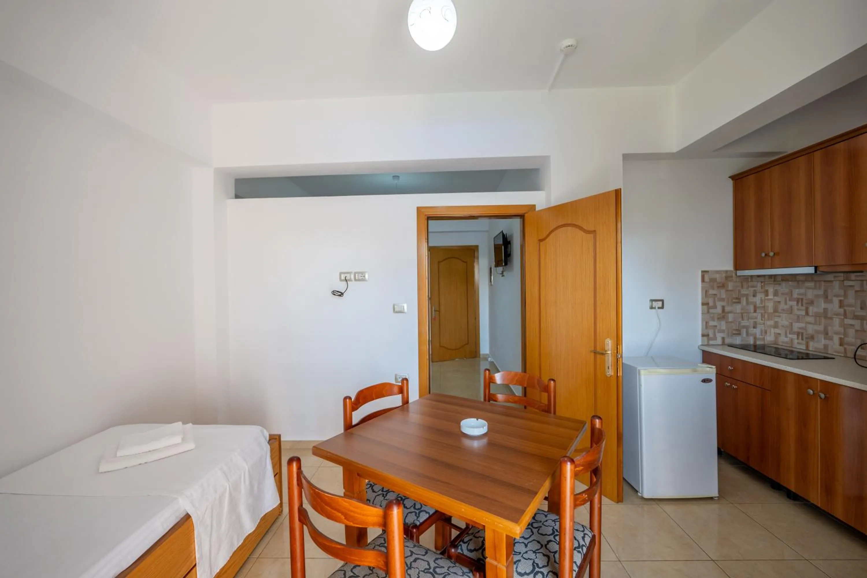 Kitchen or kitchenette in Aleksander ApartHotel