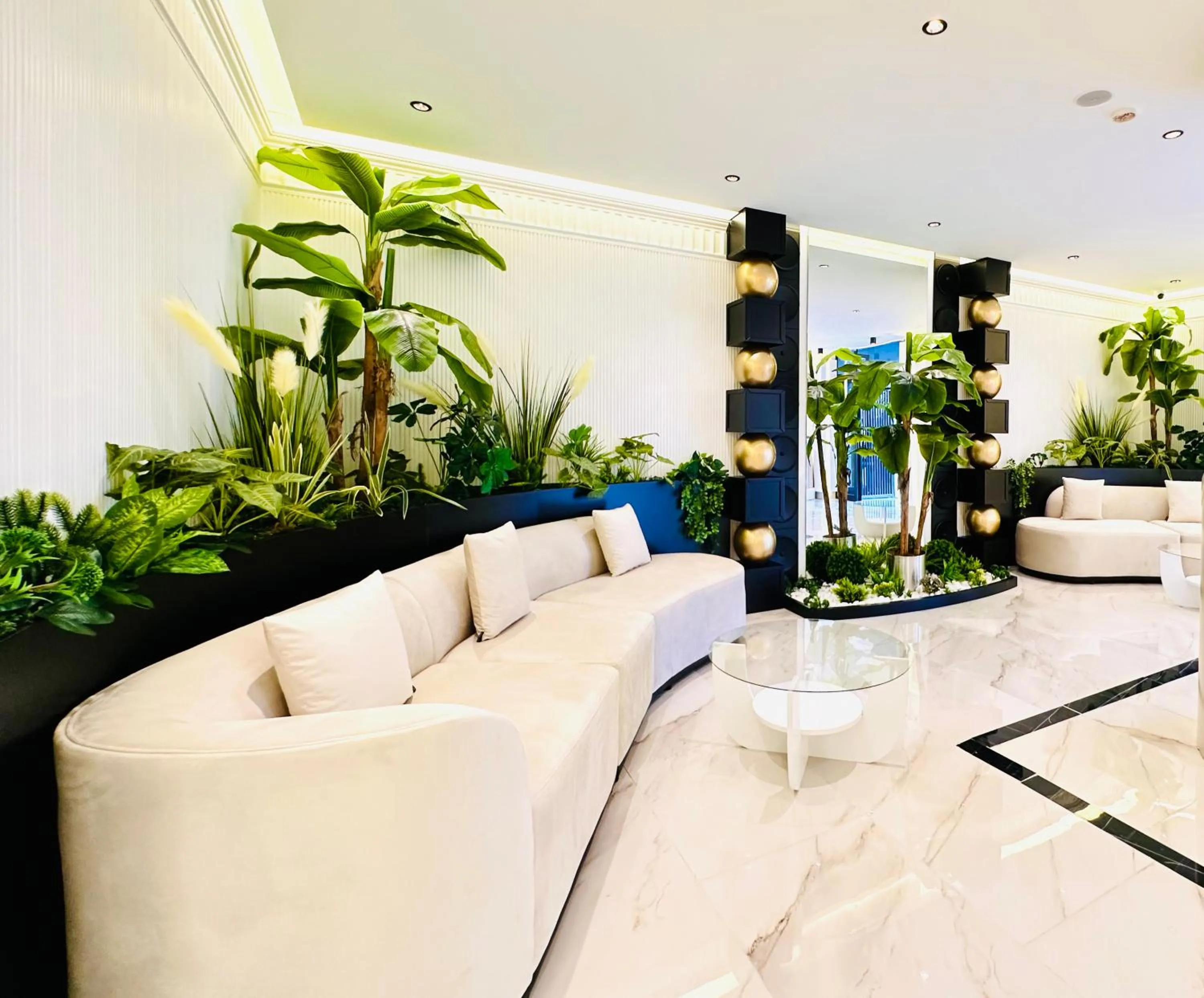 Seating area in Bless You