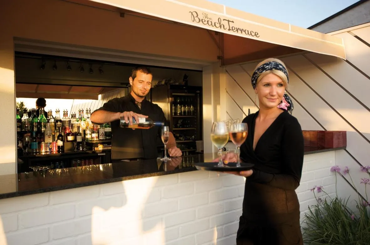 People in Cobo Bay Hotel