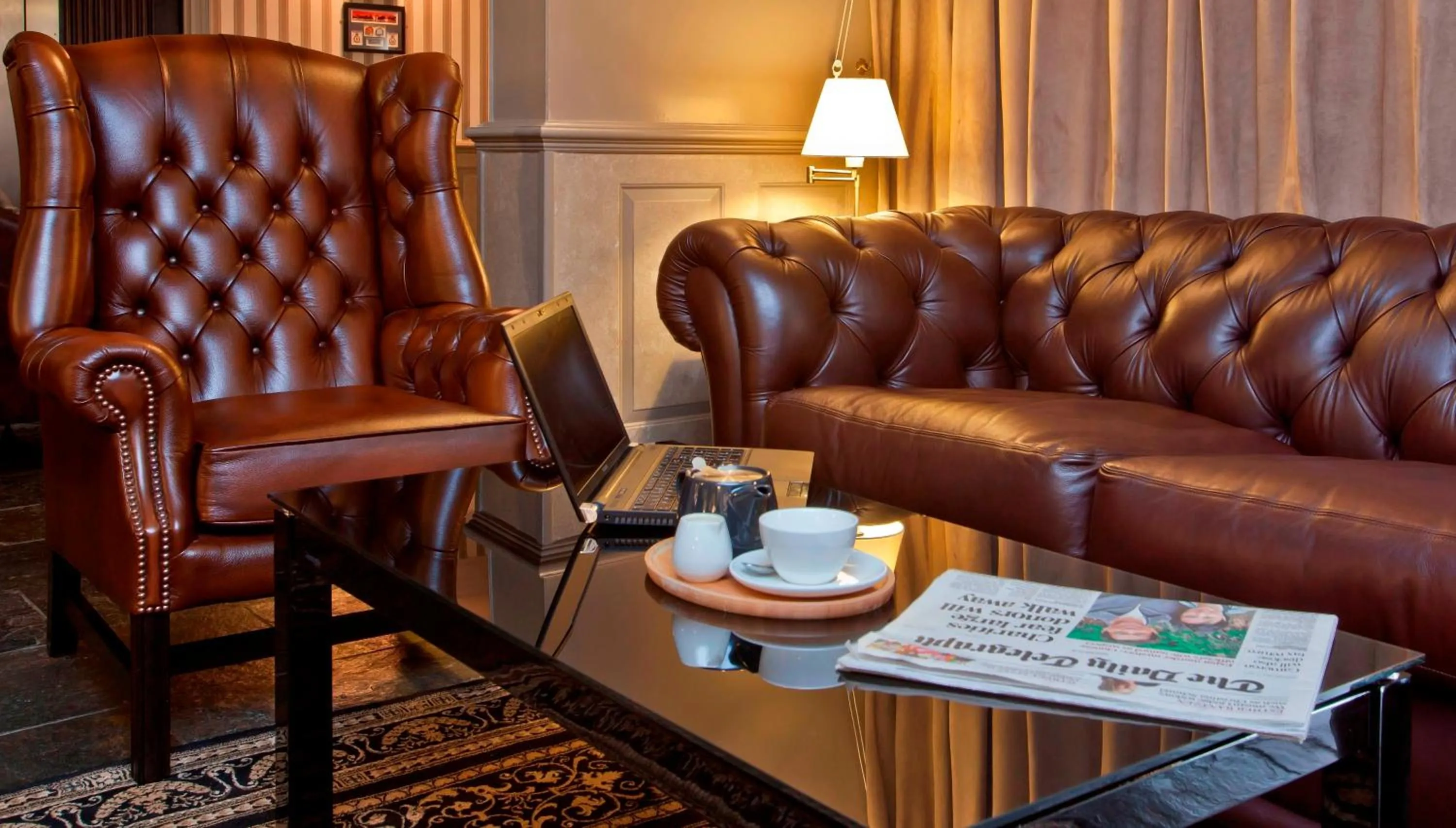 Lounge or bar in Cobo Bay Hotel