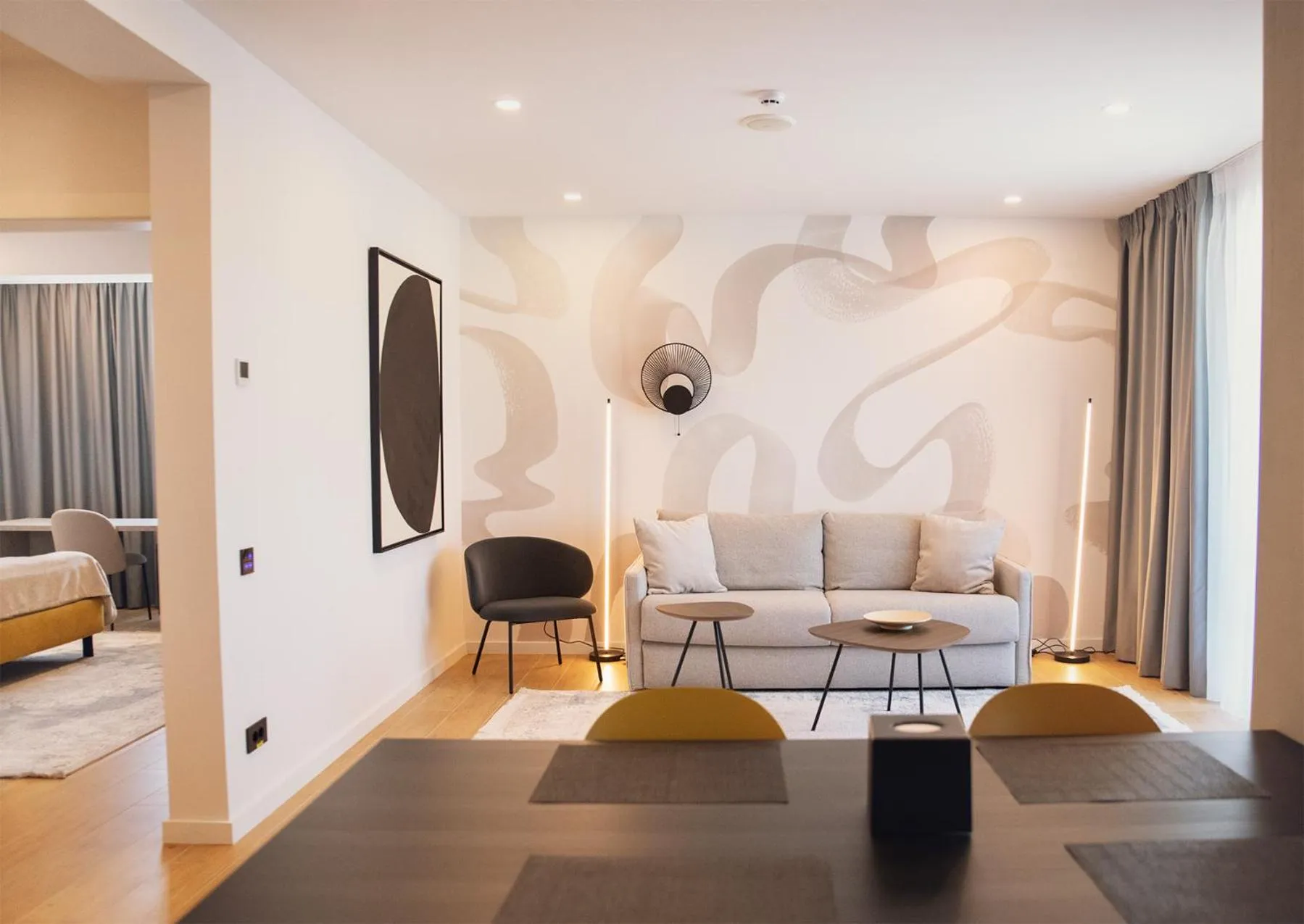 Living room, Bed in Electra Aparthotel