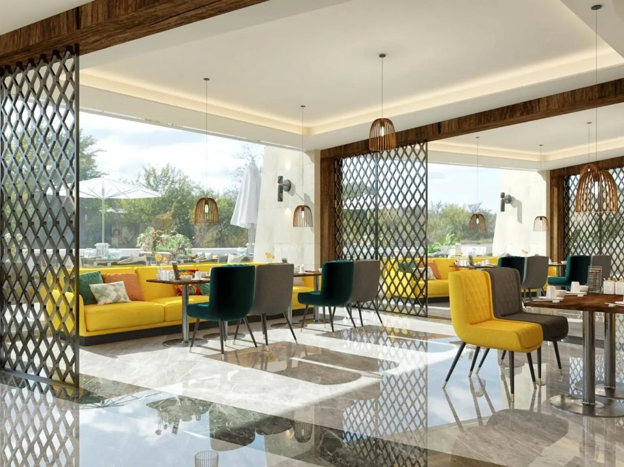 Seating area in Tolip Resort El Galala Heights