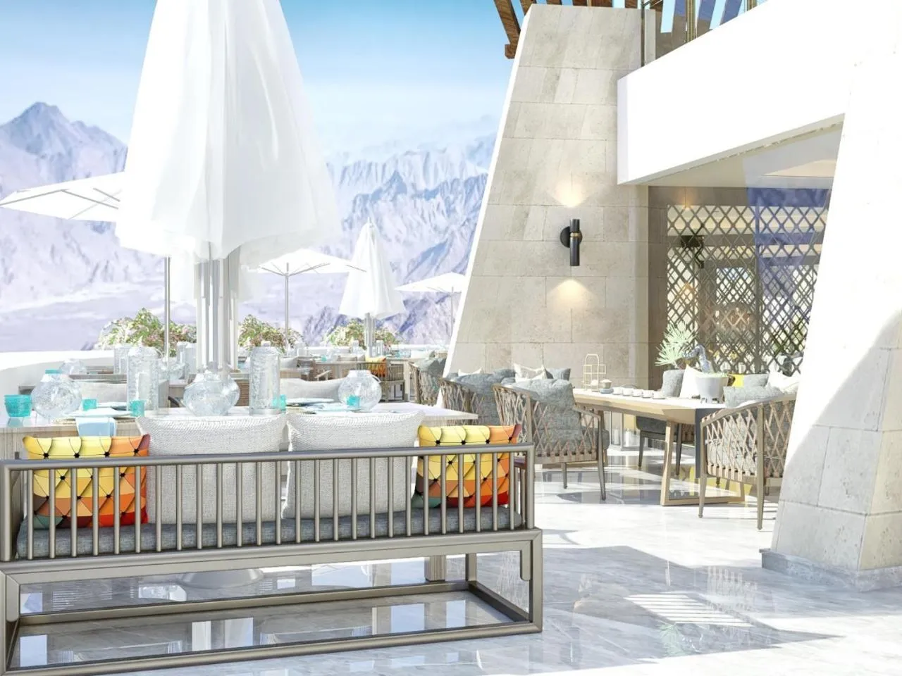 Seating area in Tolip Resort El Galala Heights