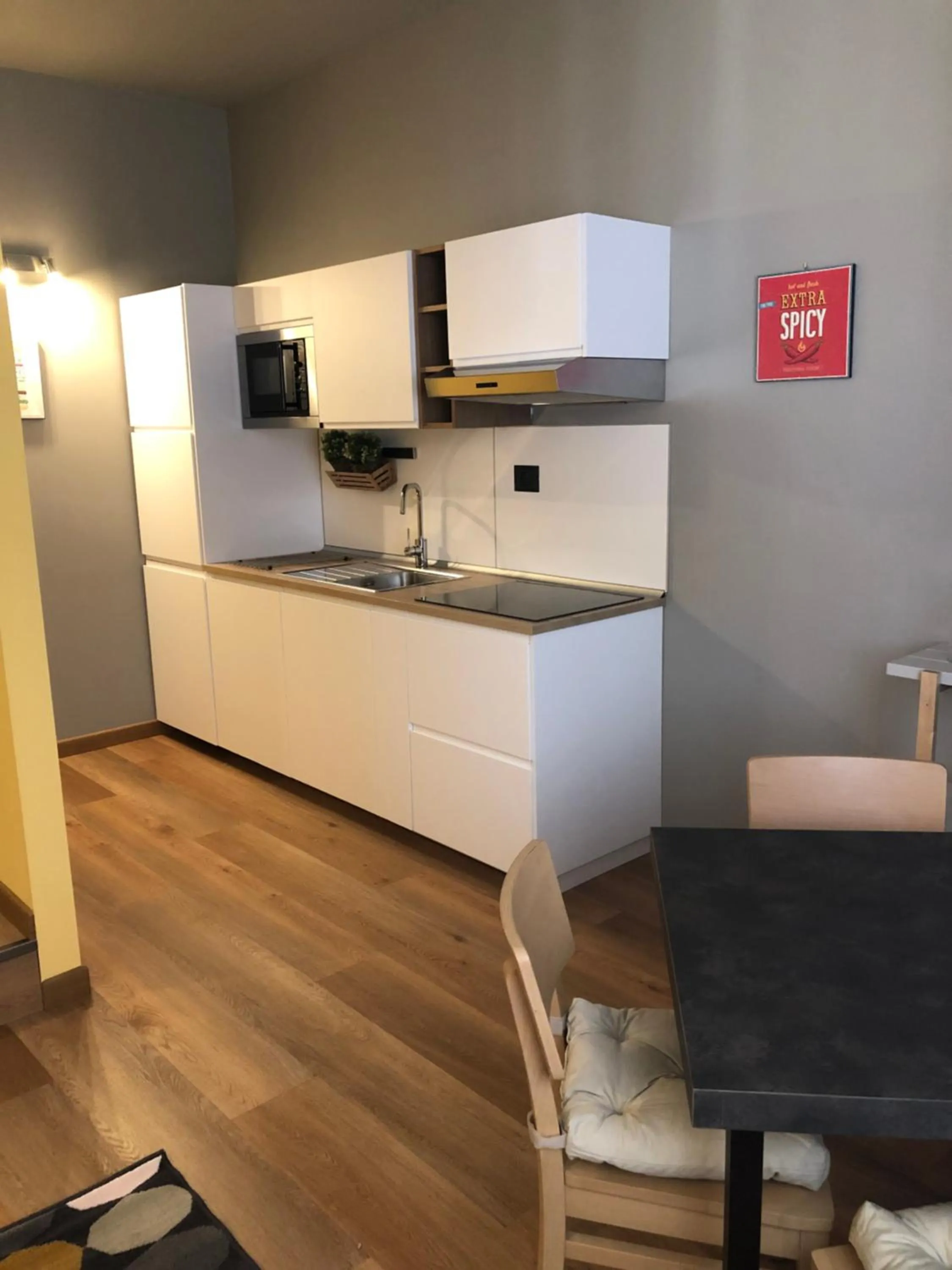 Kitchen or kitchenette in Apartment Hotel Marchesini