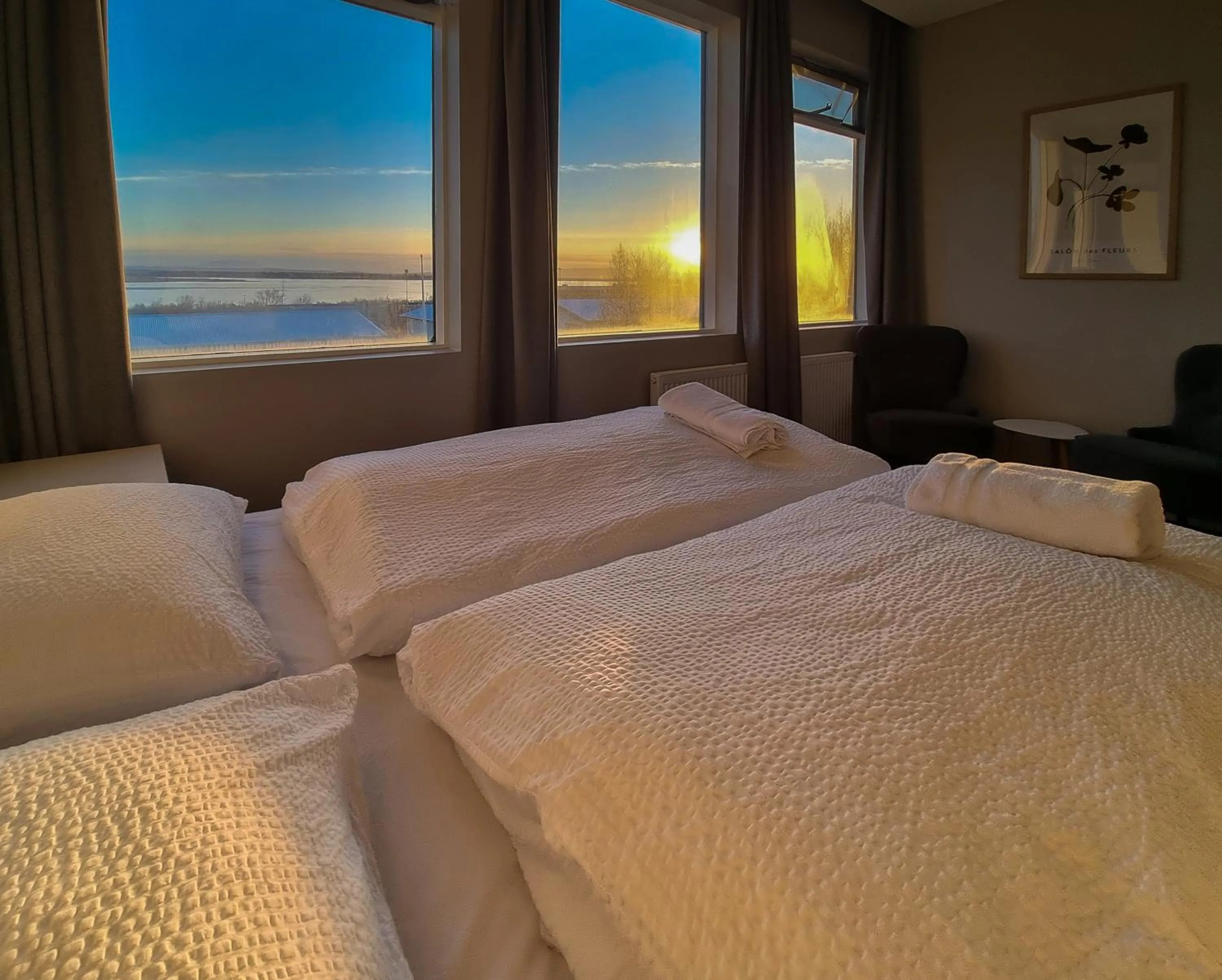 Bed in Hótel Laugarvatn