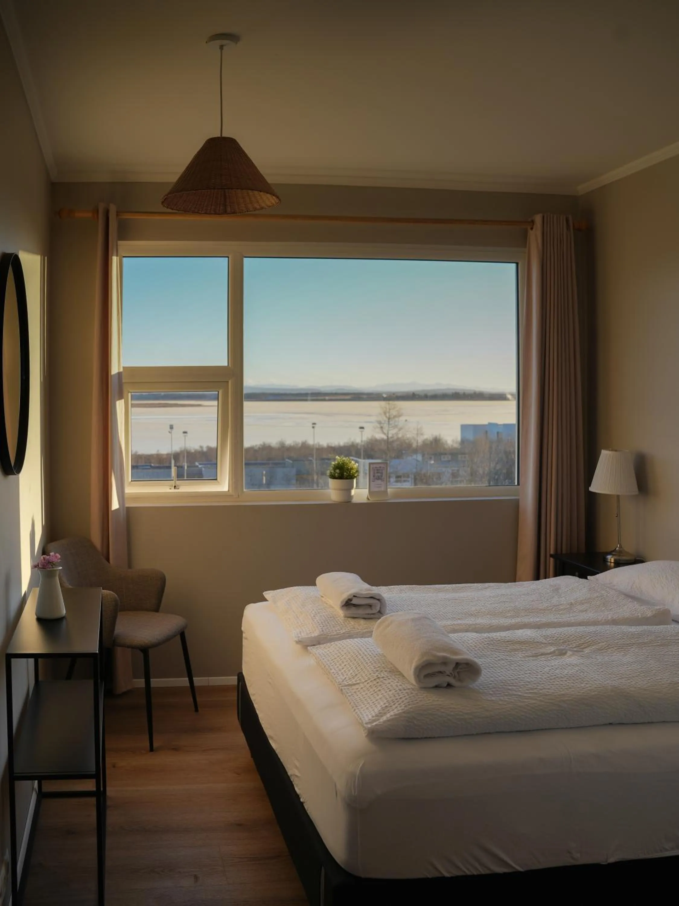 Bedroom, Bed in Hótel Laugarvatn