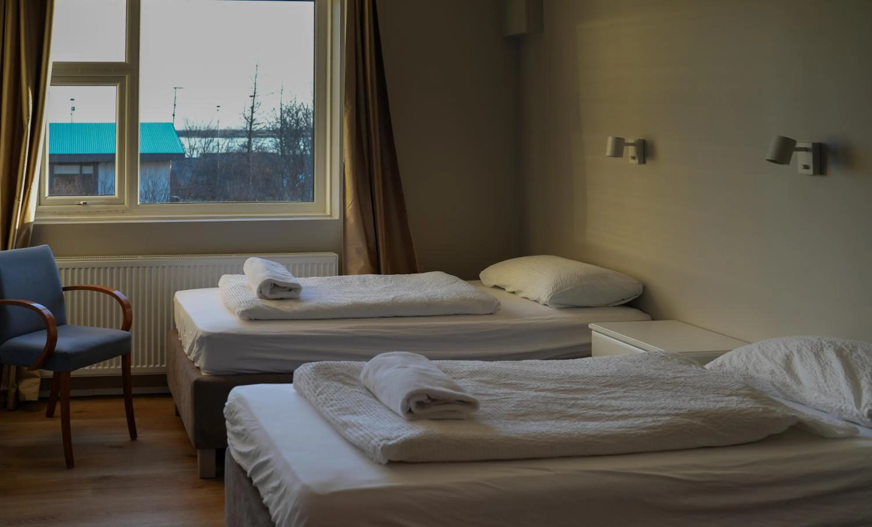 Bedroom, Bed in Hótel Laugarvatn