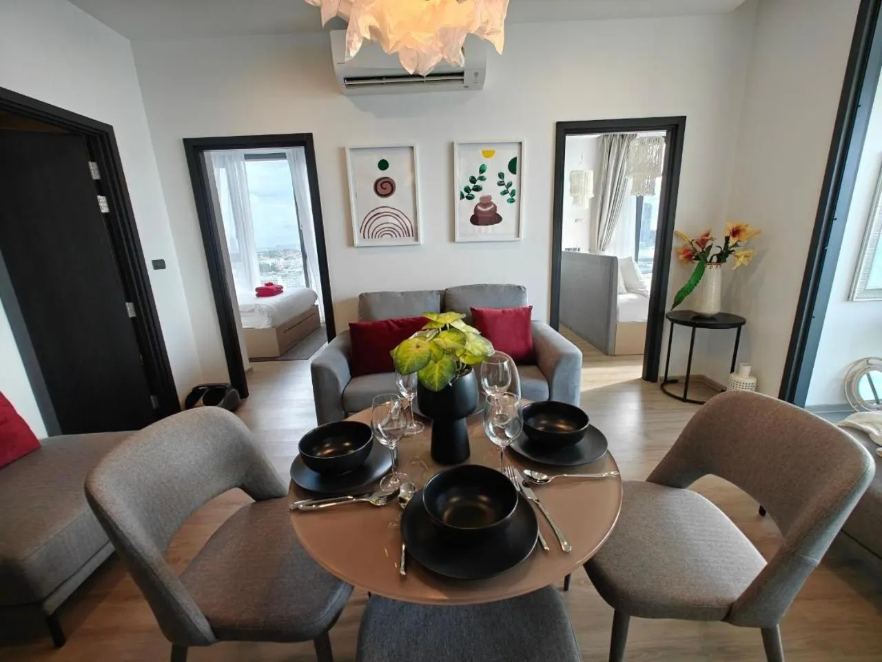 Living room in Edge Central Pattaya by Mickey