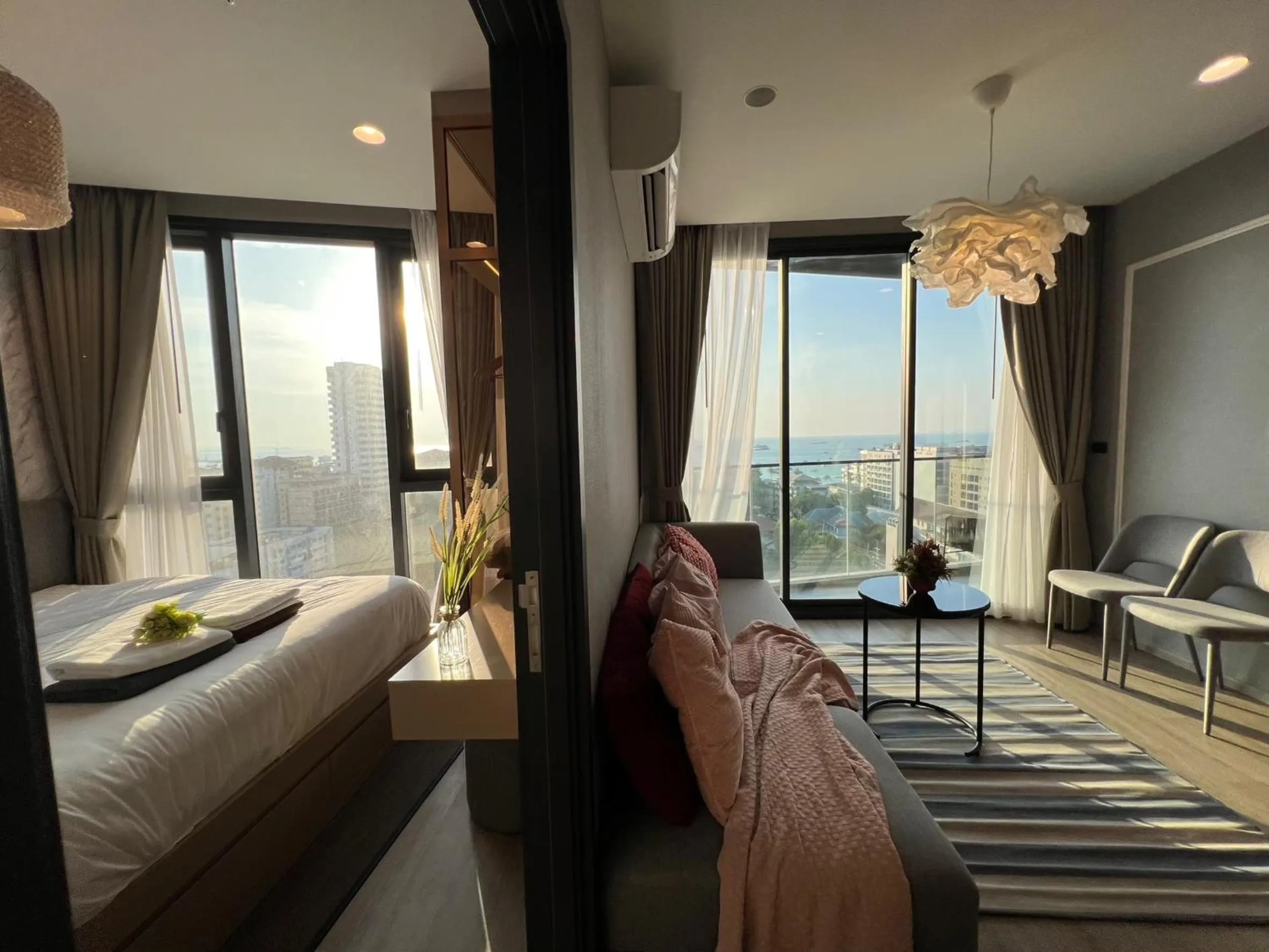 View (from property/room), Bed in Edge Central Pattaya by Mickey