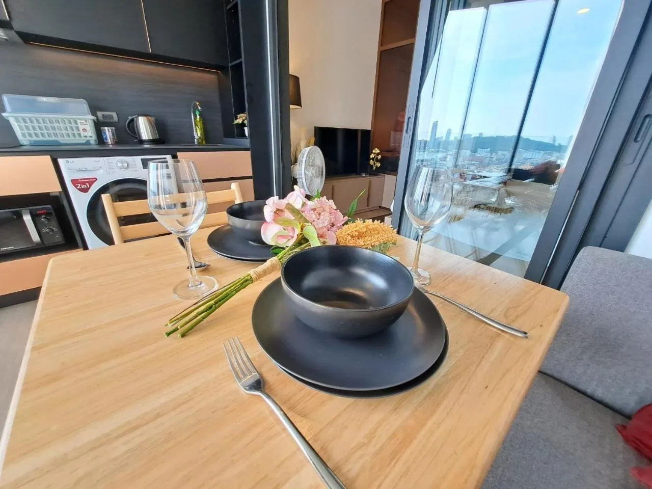 Seating area in Edge Central Pattaya by Mickey