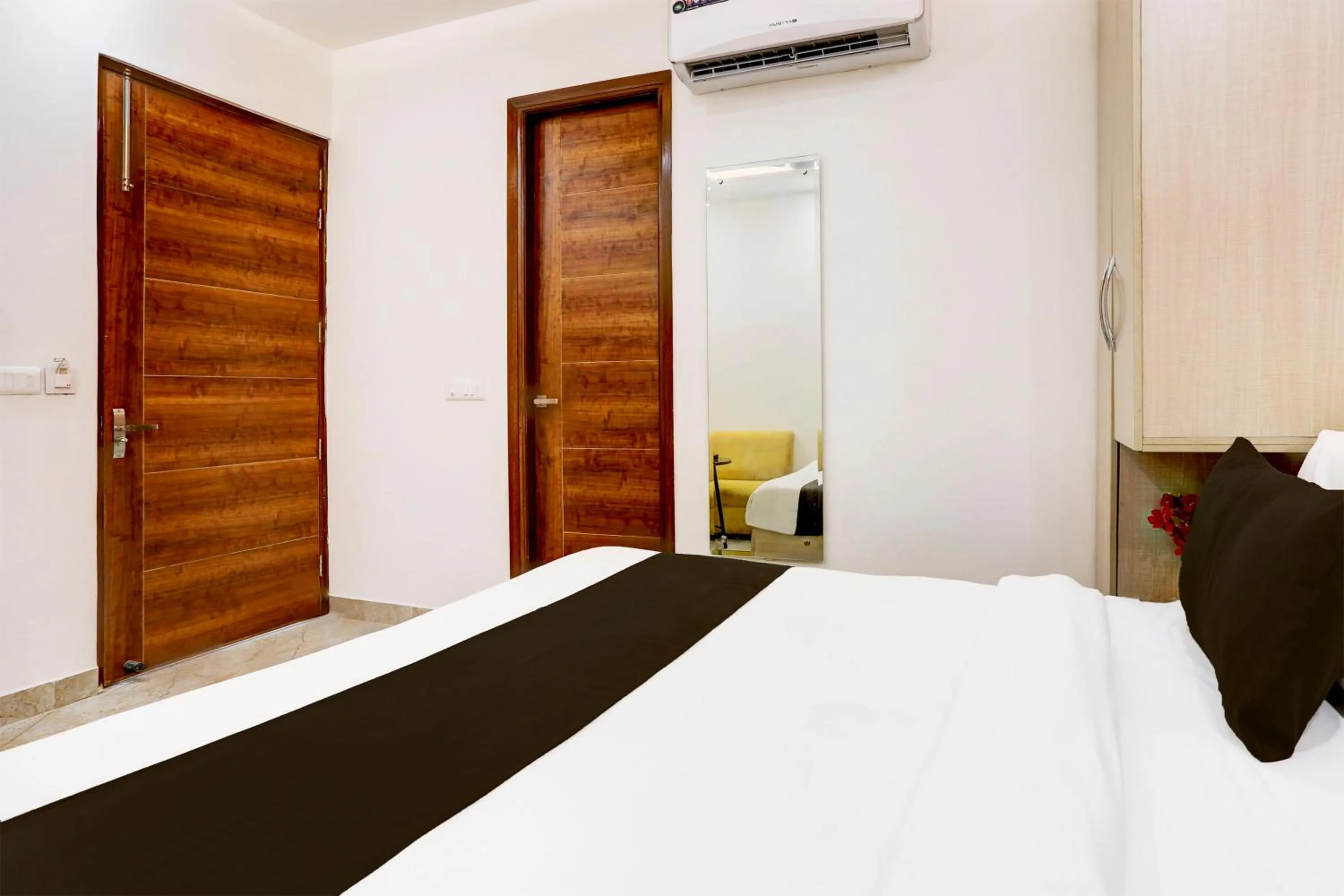 Bedroom, Bed in Townhouse Eden Garden Zirakpur