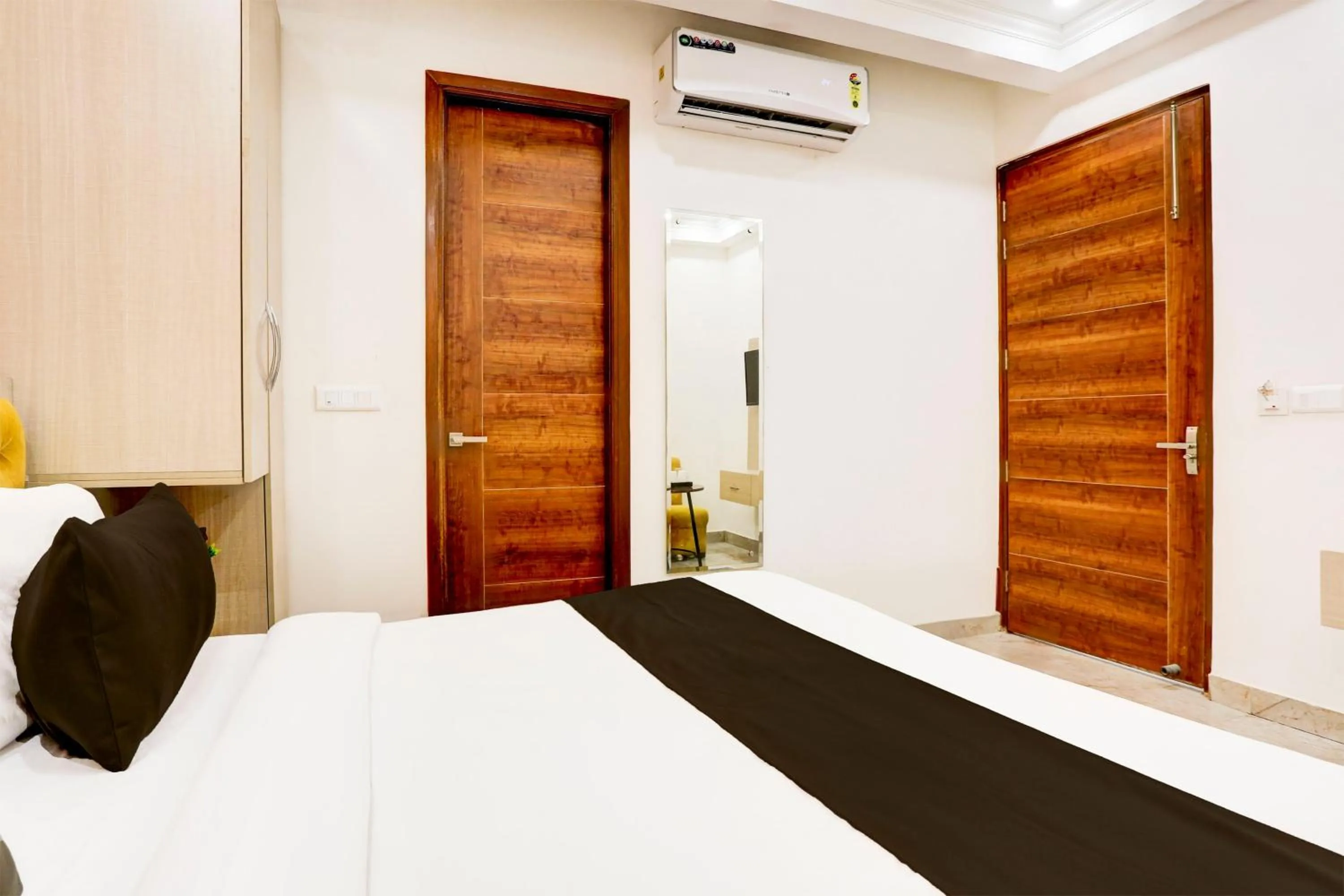 Bedroom, Bed in Townhouse Eden Garden Zirakpur