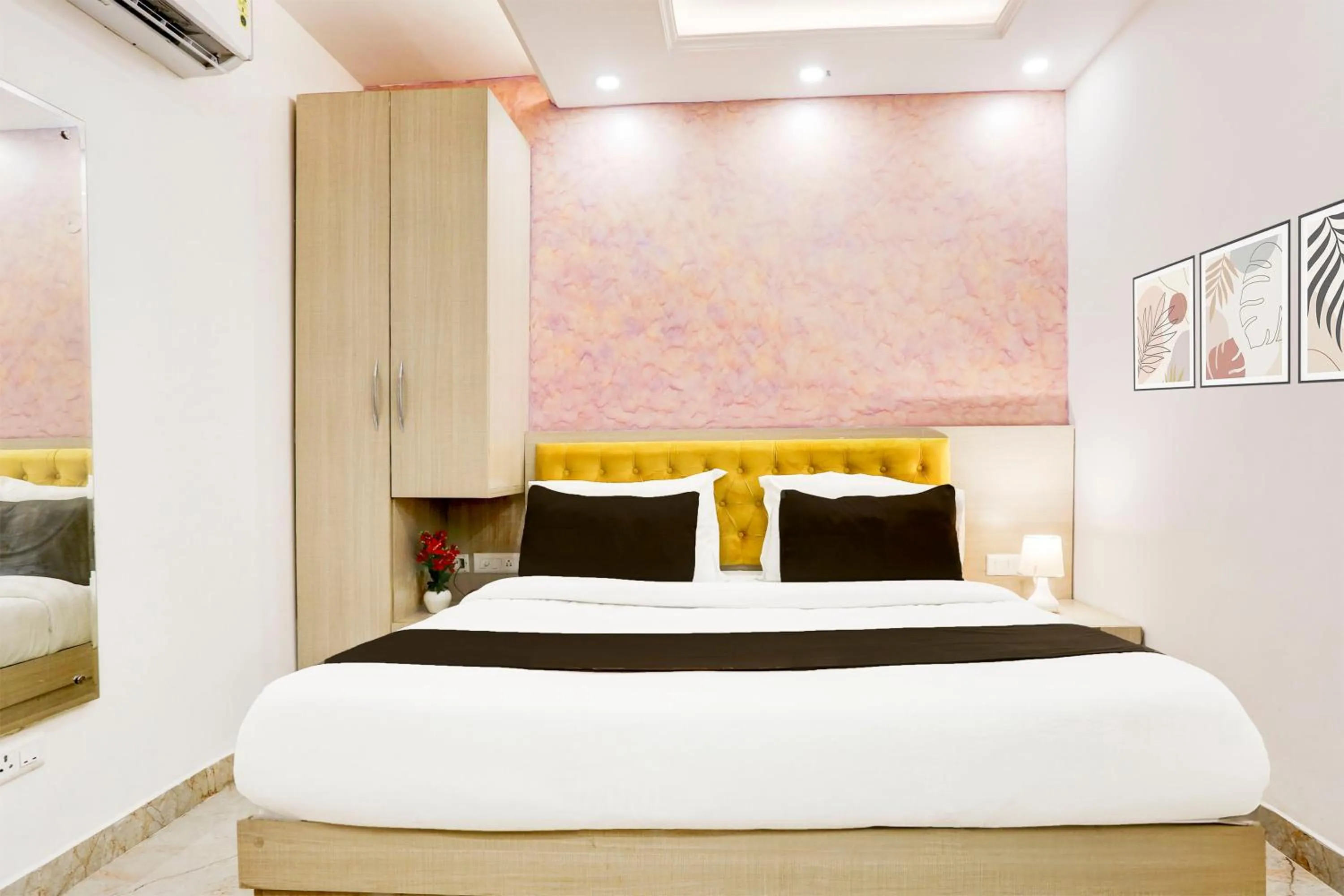 Bedroom, Bed in Townhouse Eden Garden Zirakpur