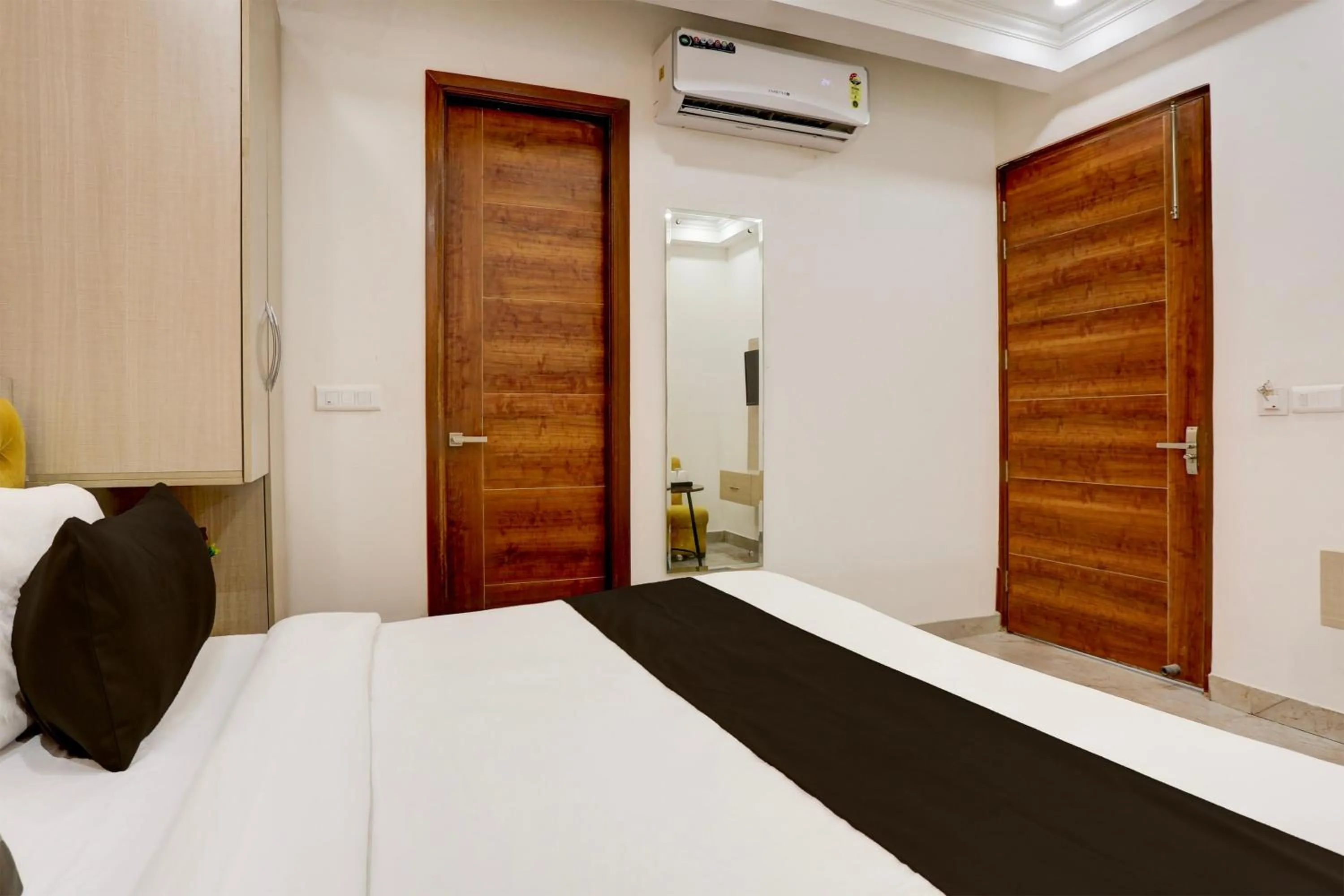 Bedroom, Bed in Townhouse Eden Garden Zirakpur