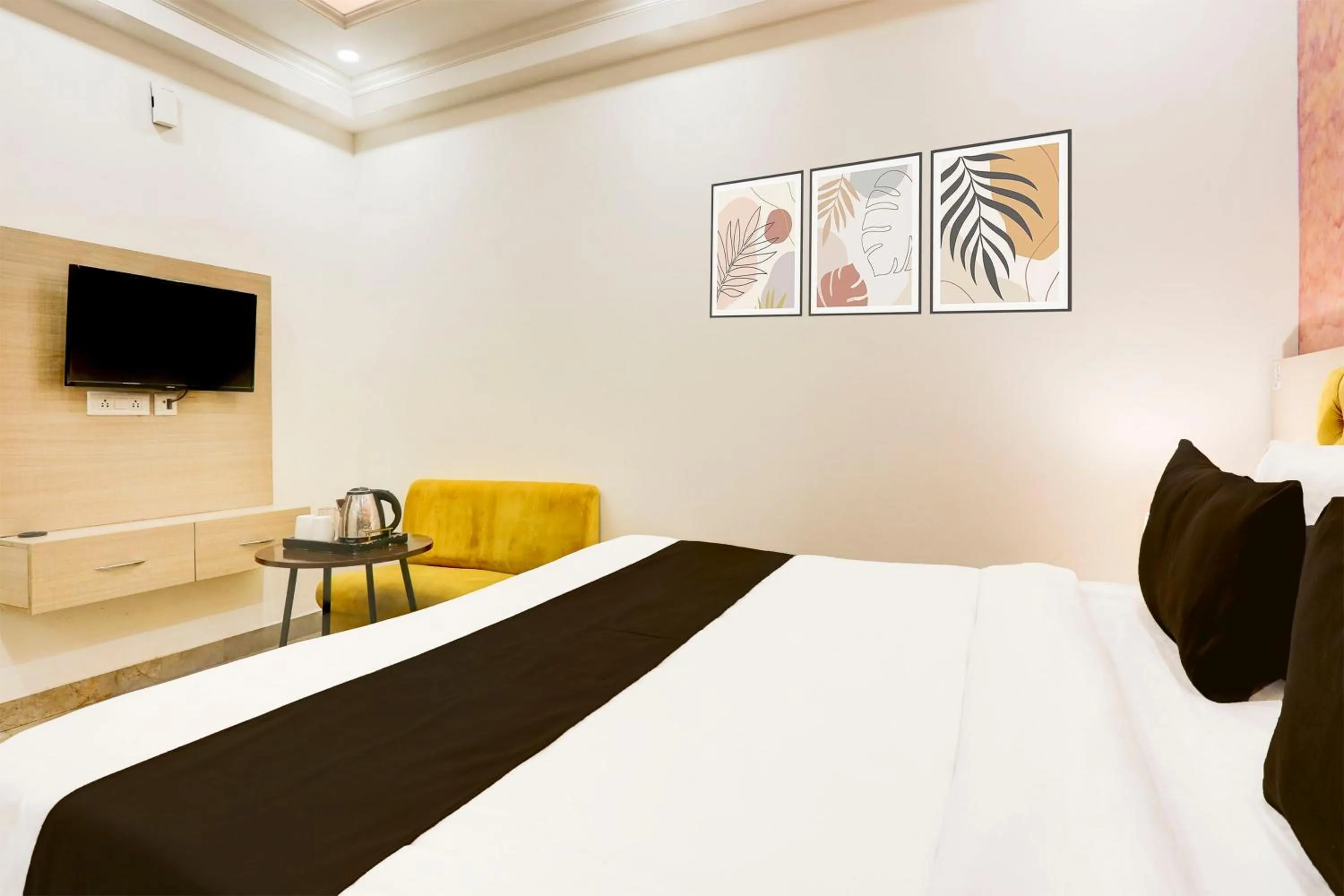 Bedroom, Bed in Townhouse Eden Garden Zirakpur