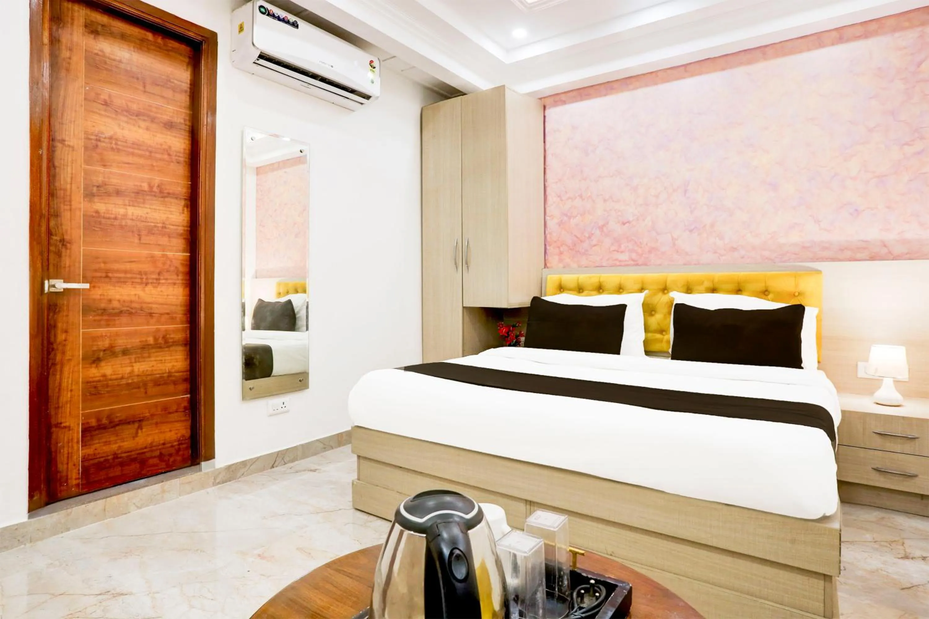 Bedroom, Bed in Townhouse Eden Garden Zirakpur