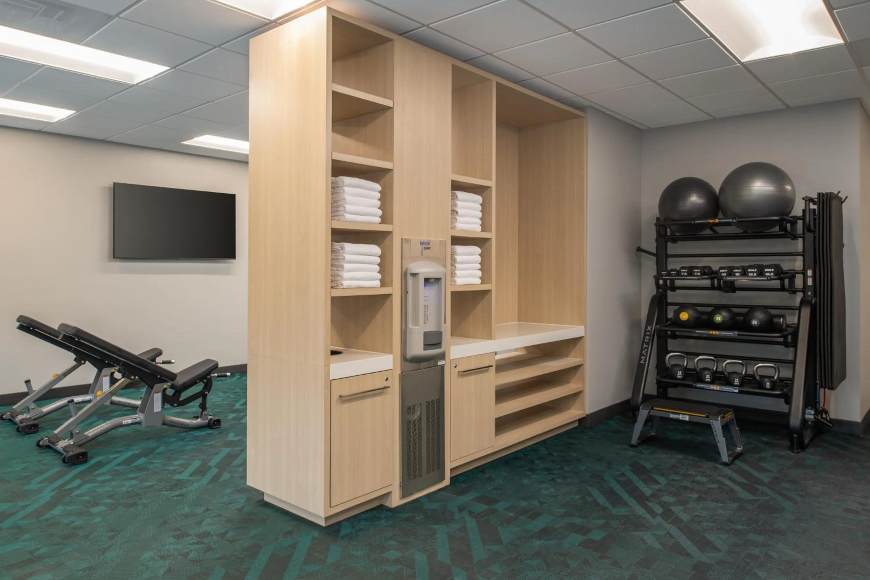 Fitness centre/facilities in TownePlace Suites by Marriott Eugene