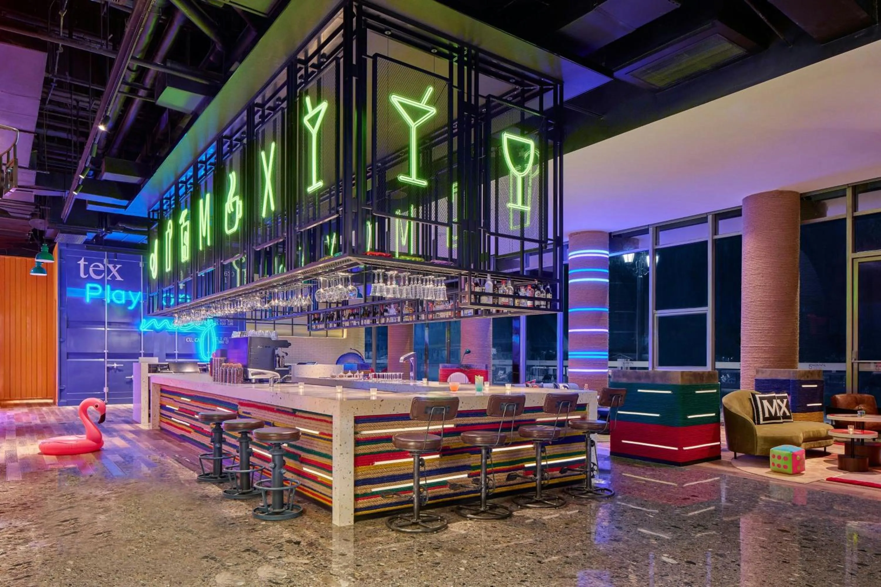 Lobby or reception in Moxy Ningbo Old Bund