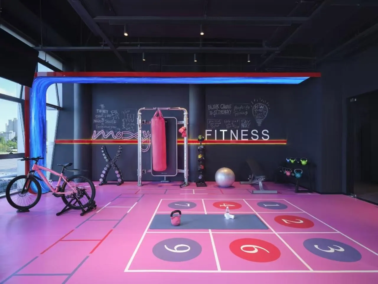 Fitness centre/facilities in Moxy Ningbo Old Bund