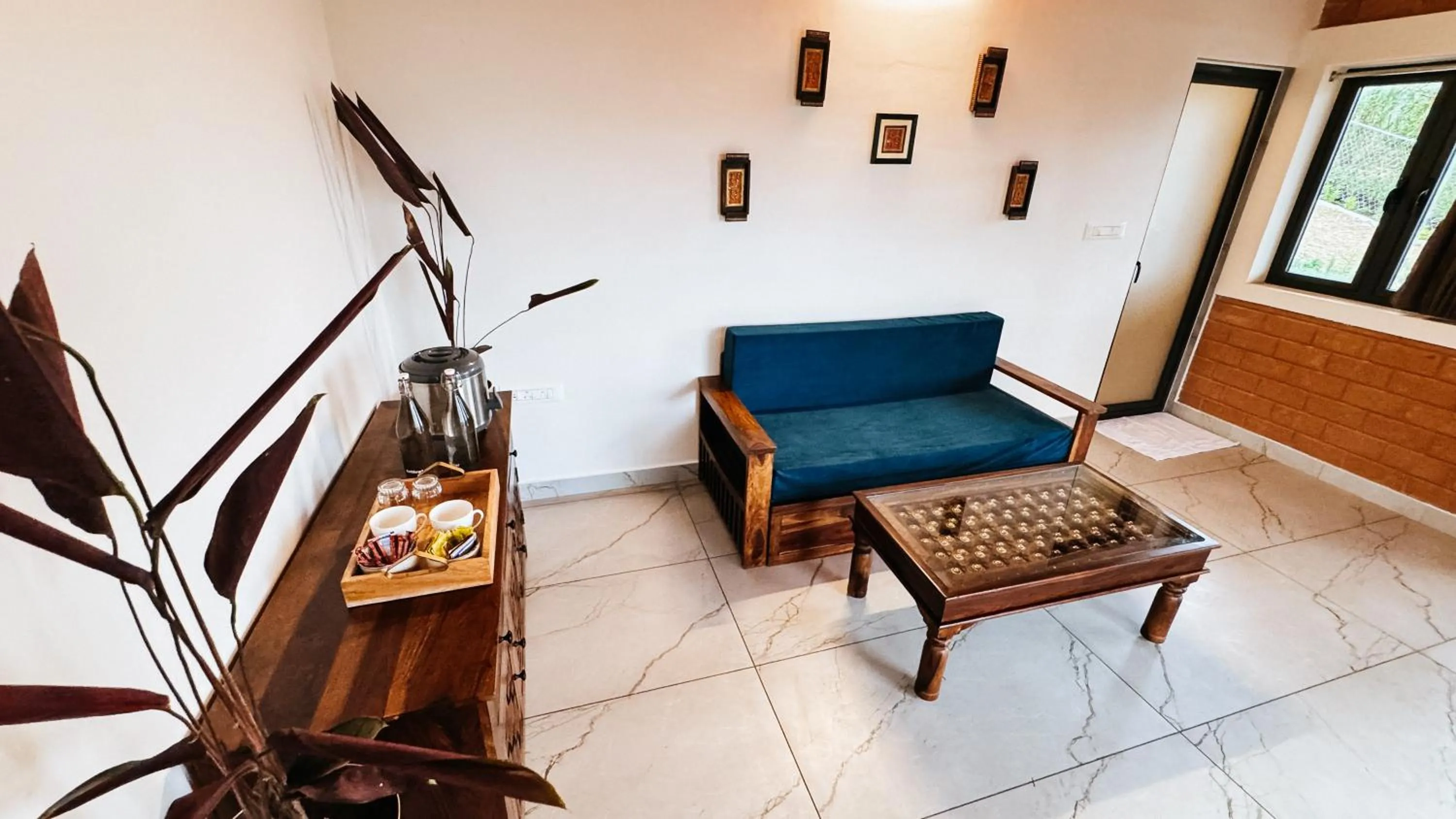 Seating area in Tomorrowland Farms and Suites